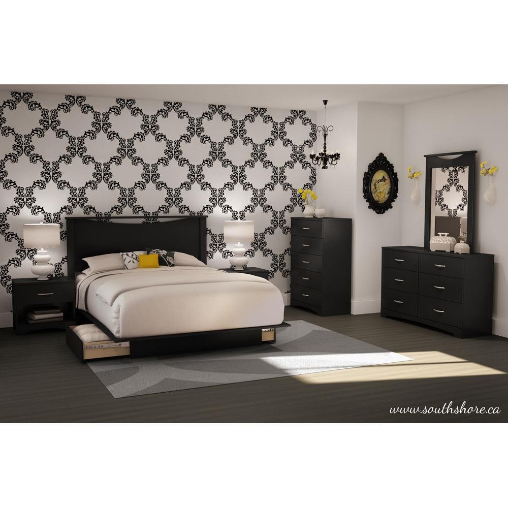 south shore gramercy full/queen platform bed