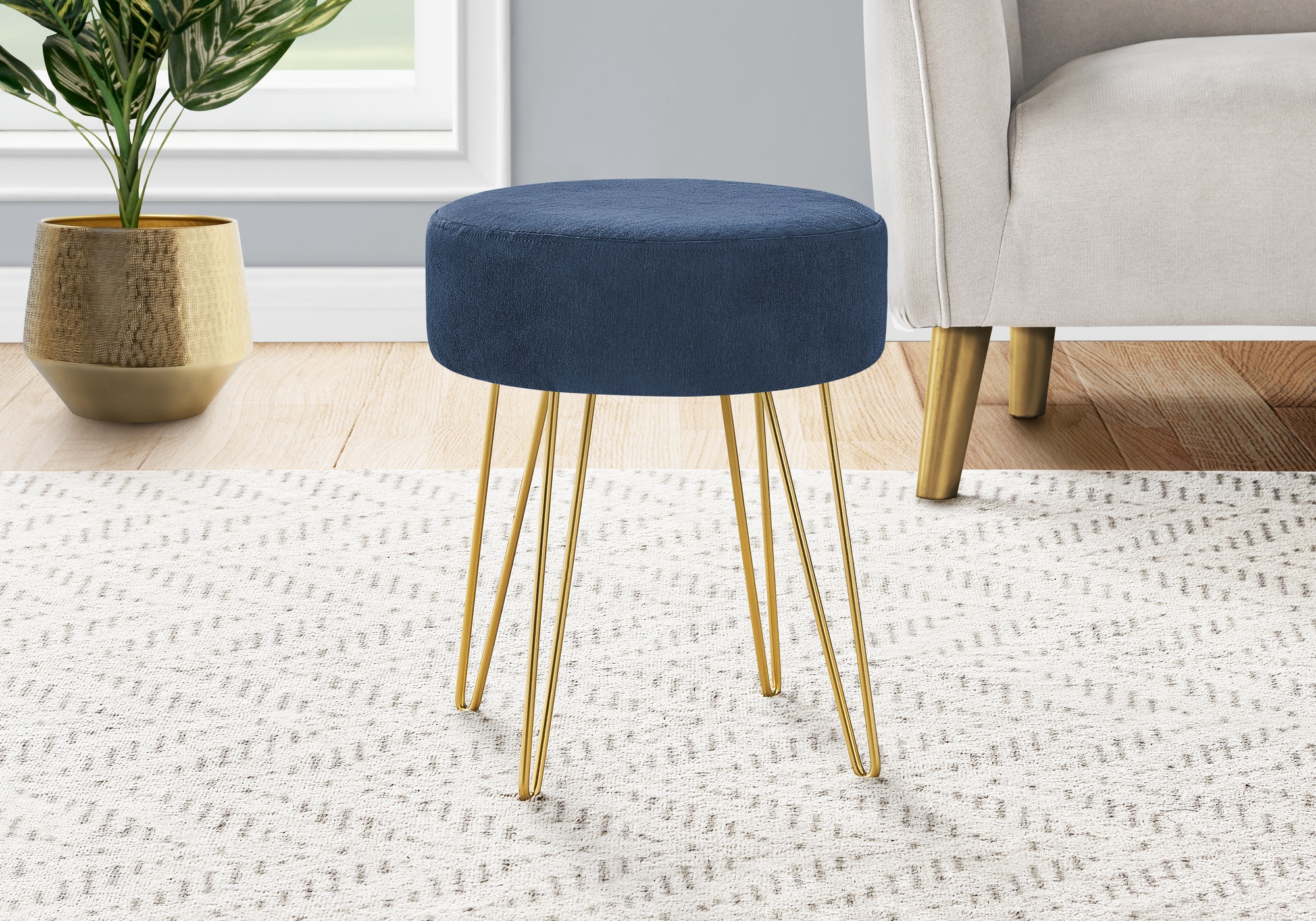 Monarch Specialties I 9002 Indoor-Ottomans - View #2