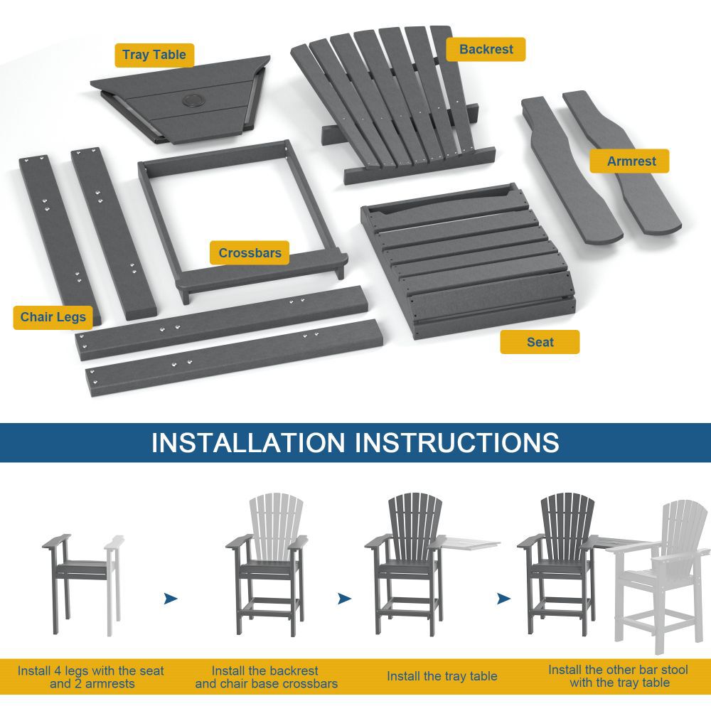 Poly furniture BC-HE01-GY Patio-Chairs - View #4