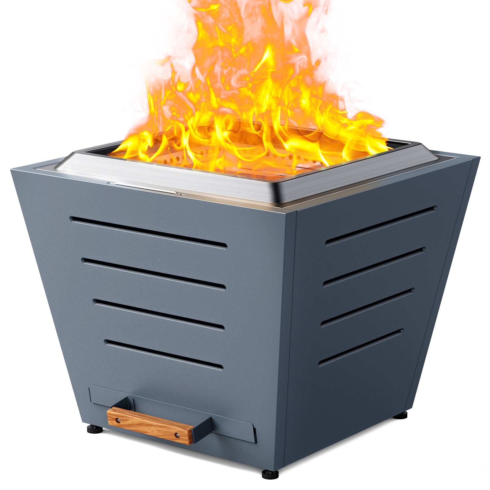 Legacy Heating CYBERPITPRO-SL-HB-LW Smokeless 25-in W Haze Blue Steel Wood-Burning Fire Pit