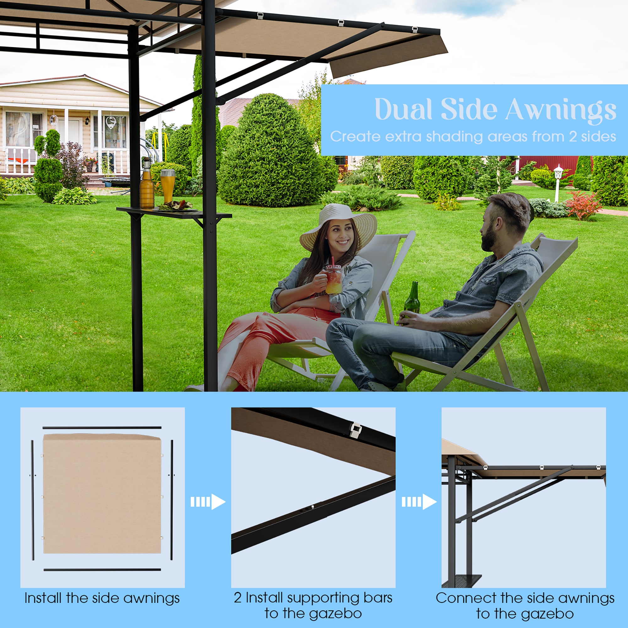 CASAINC CA007G-GAZ Wood-Resin-Gazebos - View #5