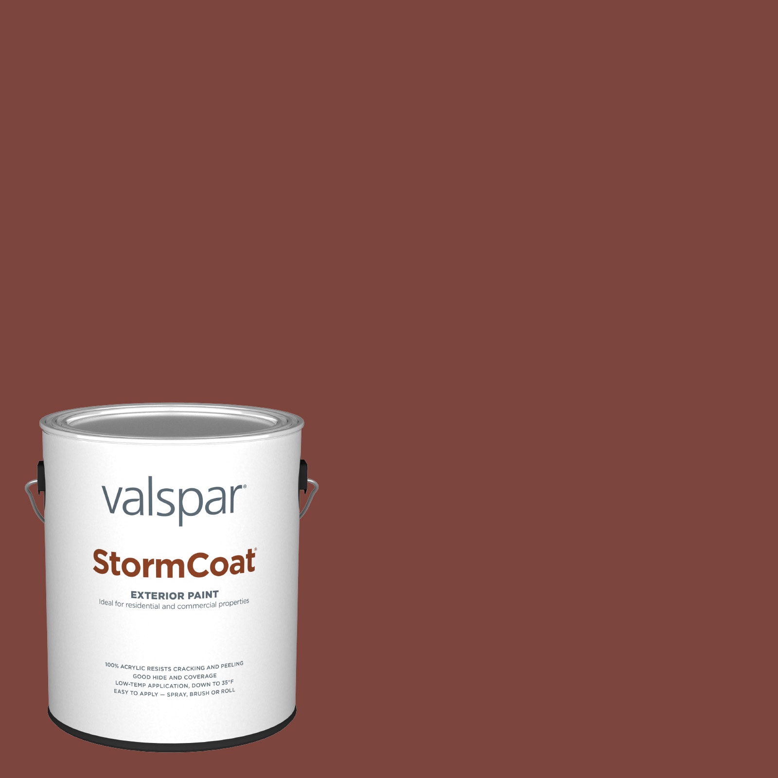 Valspar HGSW7591-145636 Storm Coat Flat Red Barn HGSW7591 Latex Exterior ( 1-gallon )