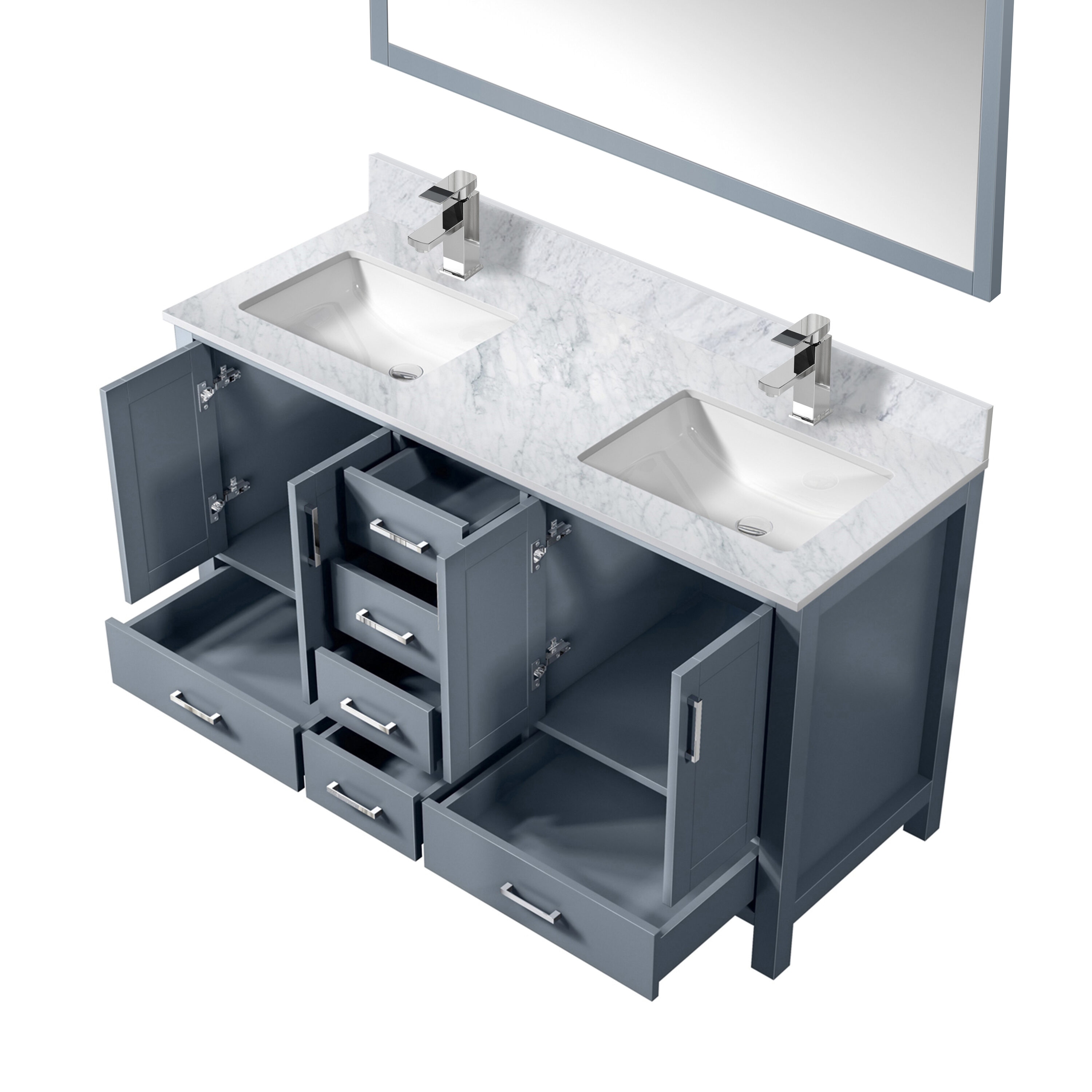 Lexora LJ342260DBDSM58F Bath-Vanity-Combo - View #4