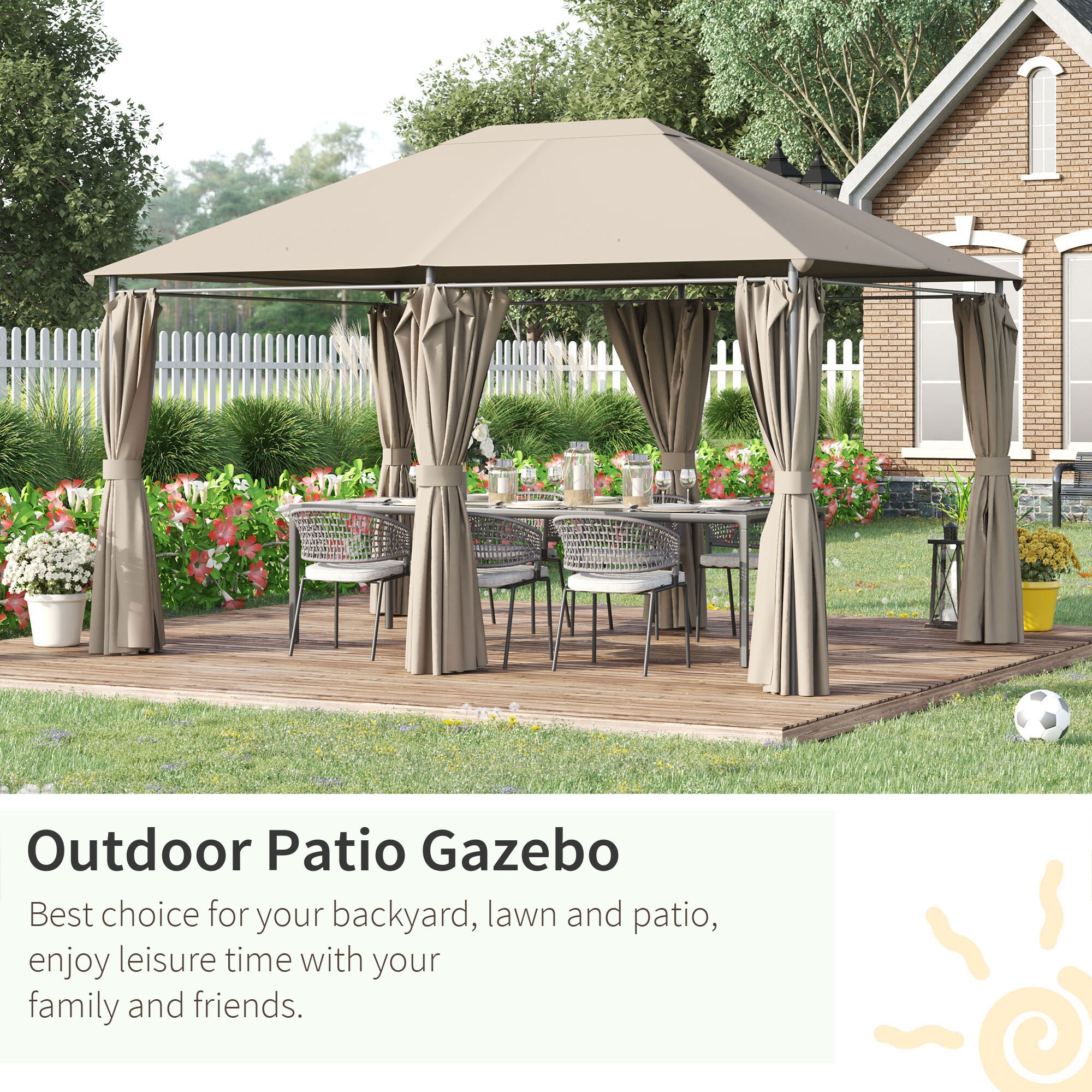 LIVIZA GAGP174258 Wood-Resin-Gazebos - View #6