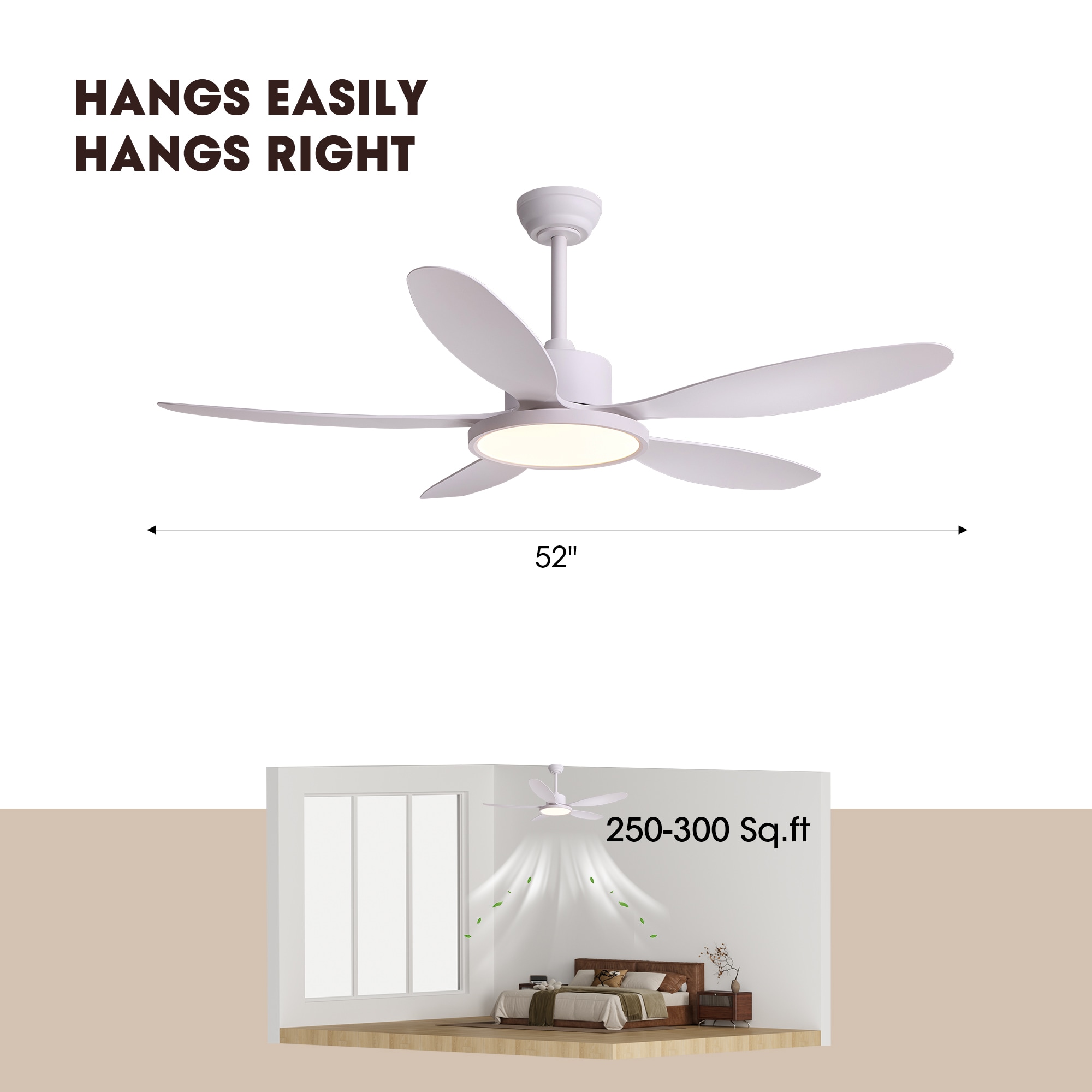 LuminFan NF-6267W-52D  - View #3