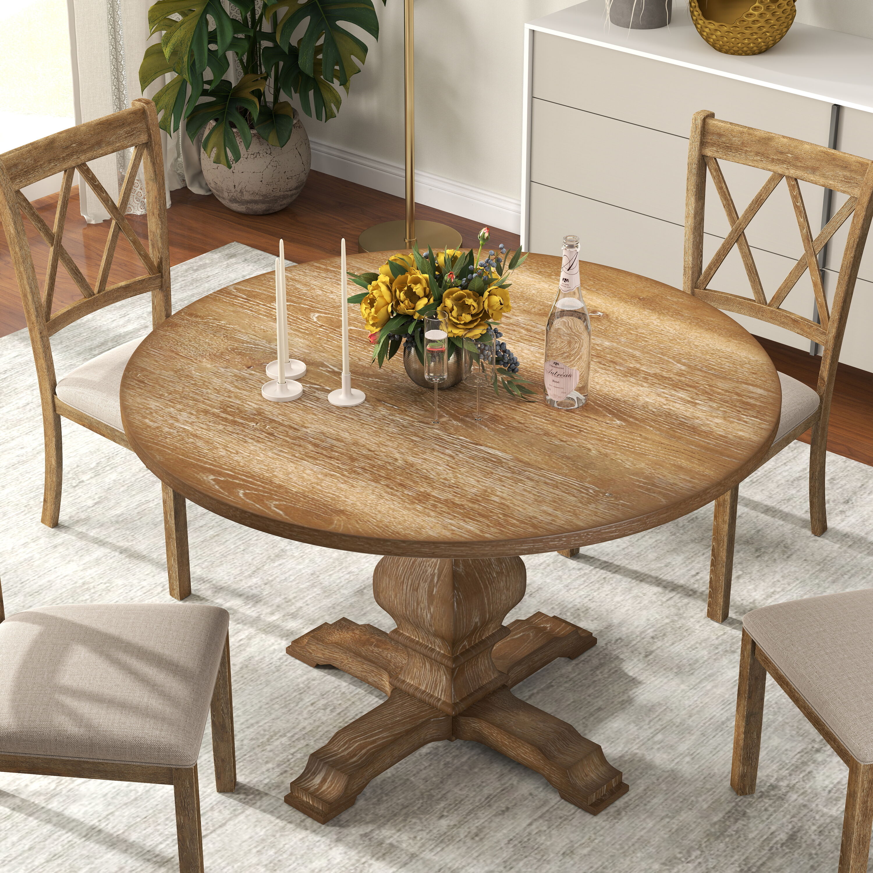 Roundhill Furniture T407OK Dining-Tables - View #3