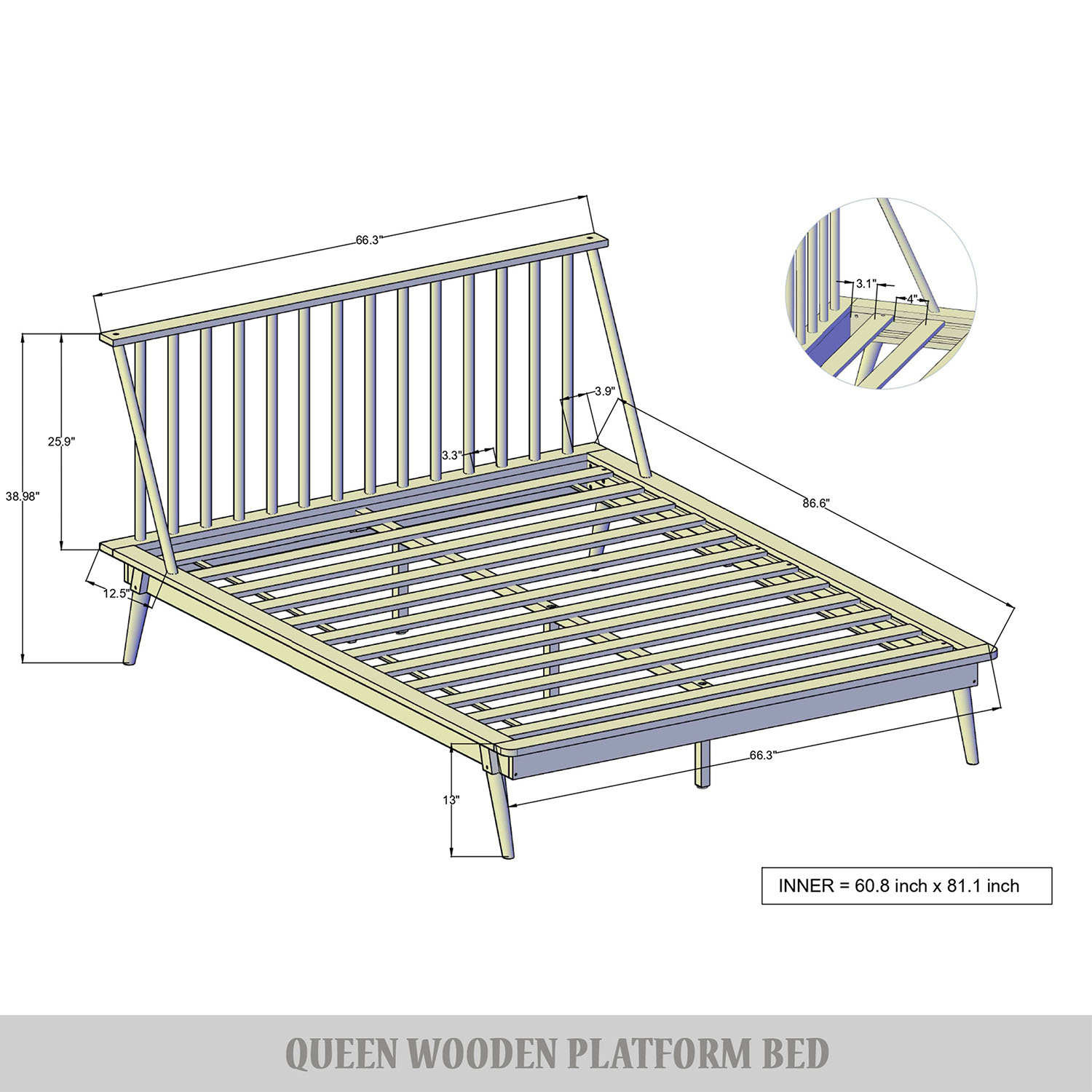 CasePiece C226QPL-AGY-WD beds - View #9