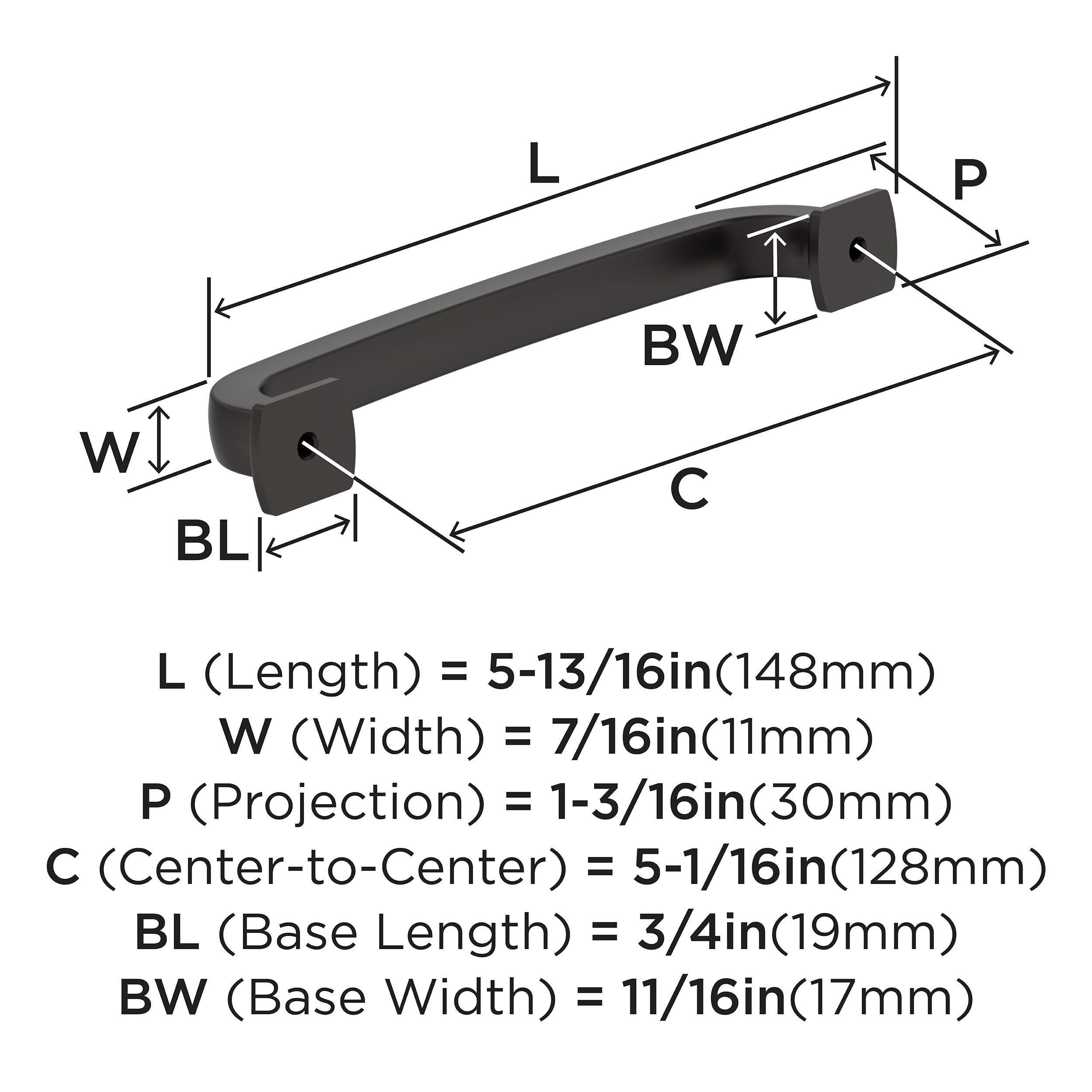 Amerock BP36895ORB Cabinet-Pulls - View #4