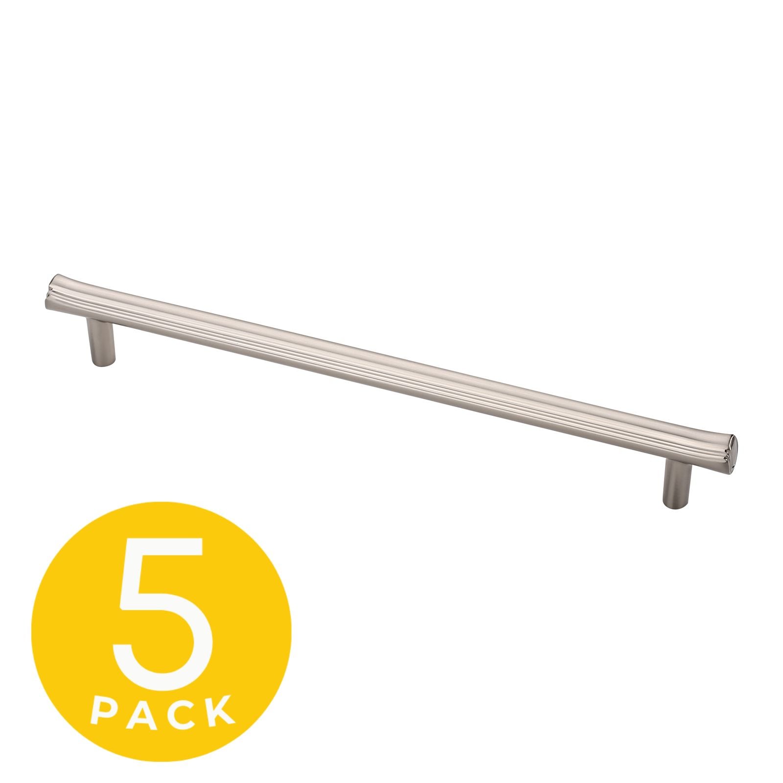 Sapphire SP-2214-192-SN-5 Eclipse 7-1/2-in , 192mm Center to Center Satin Nickel Rectangular Bar 5 -Pack