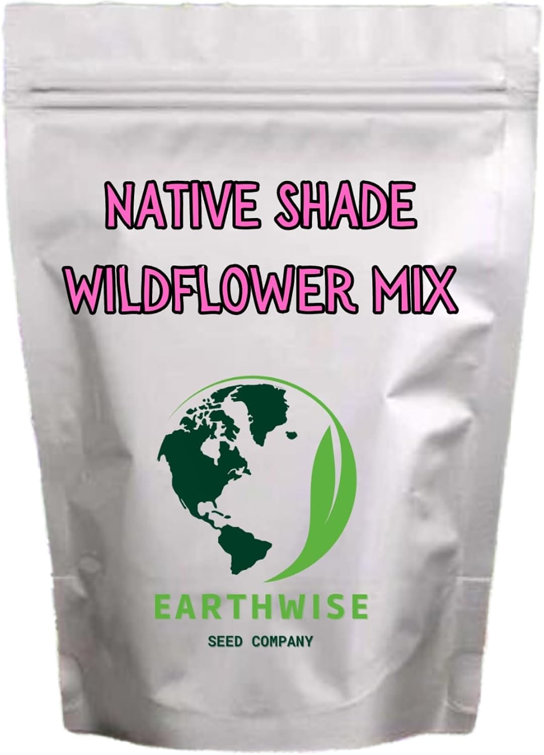 Earthwise Seed Company Earthwise Shady Native Wildflower Seed Mix 1 lb 750 sq ft Shade Tolerant Non-GMO Seed No Pesticides Pollinator Habitat Low Maintenance Pet Safe Moisture Adaptable
