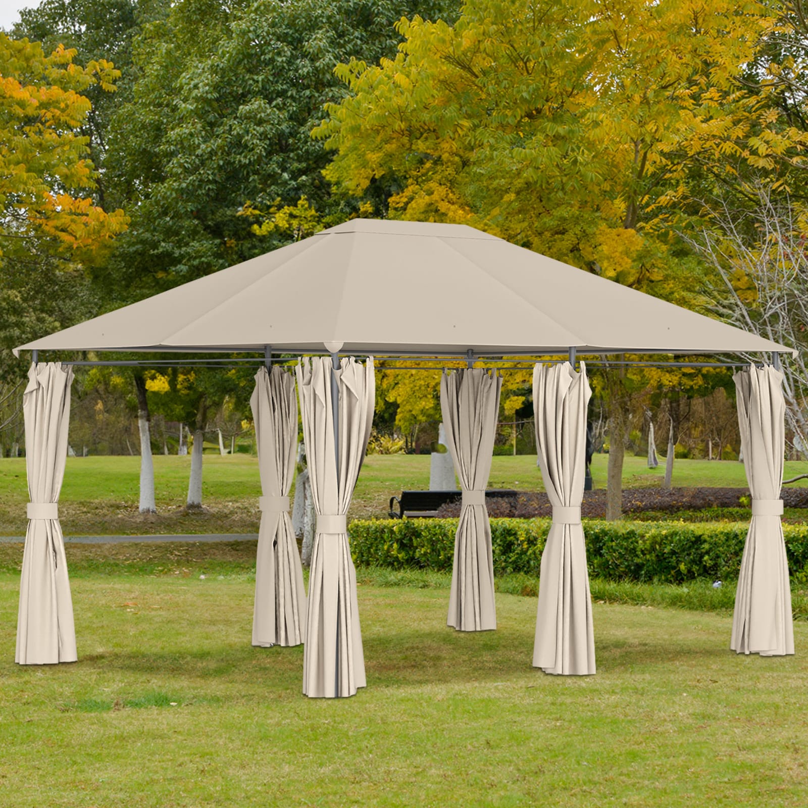 D*様 MacOutdoor MACONE Maocao Hoom 9.75-ft x 13-ft Outdoor Patio Gazebo Canopy Shelter