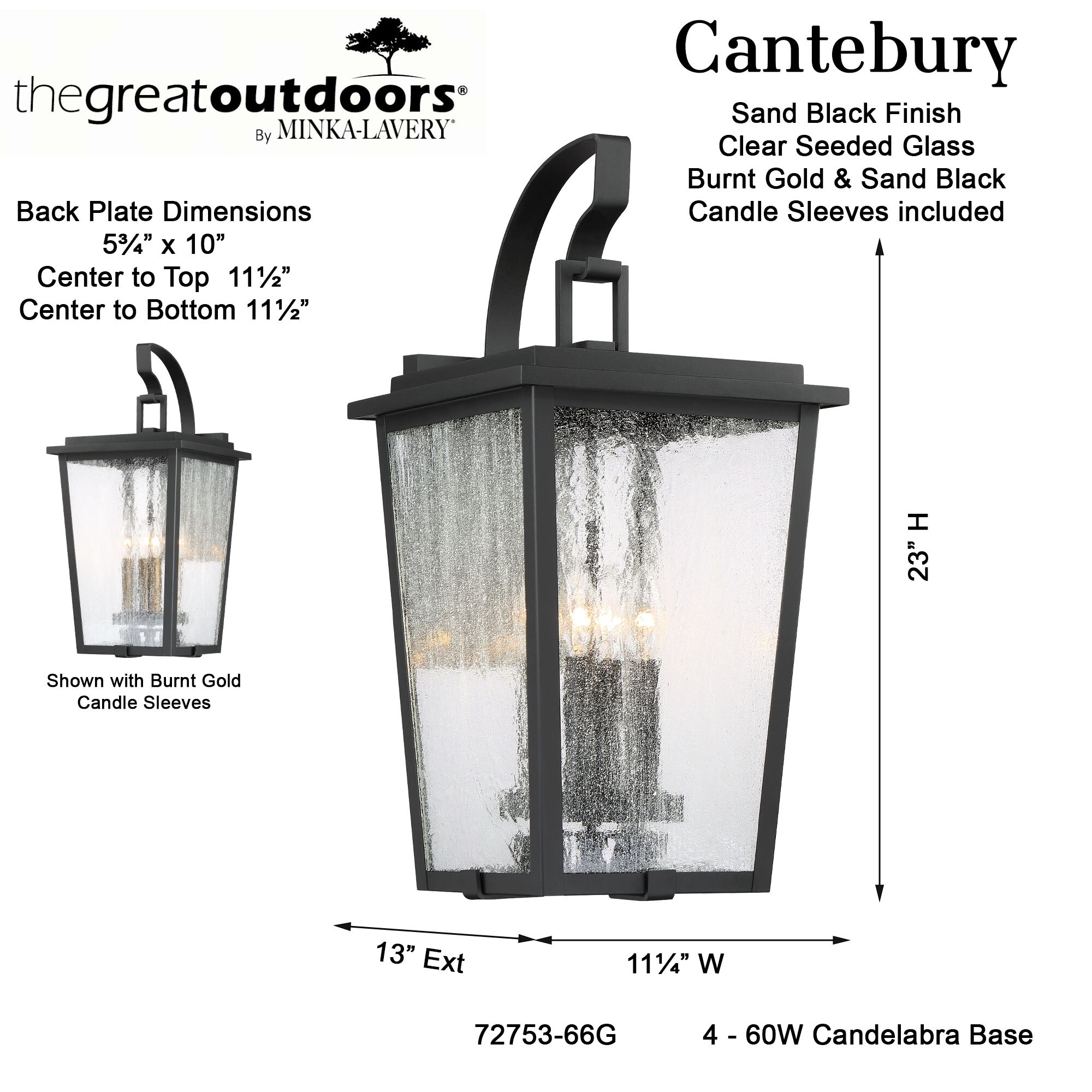 Minka Lavery 72753-66G Outdoor-Wall-Lighting - View #3