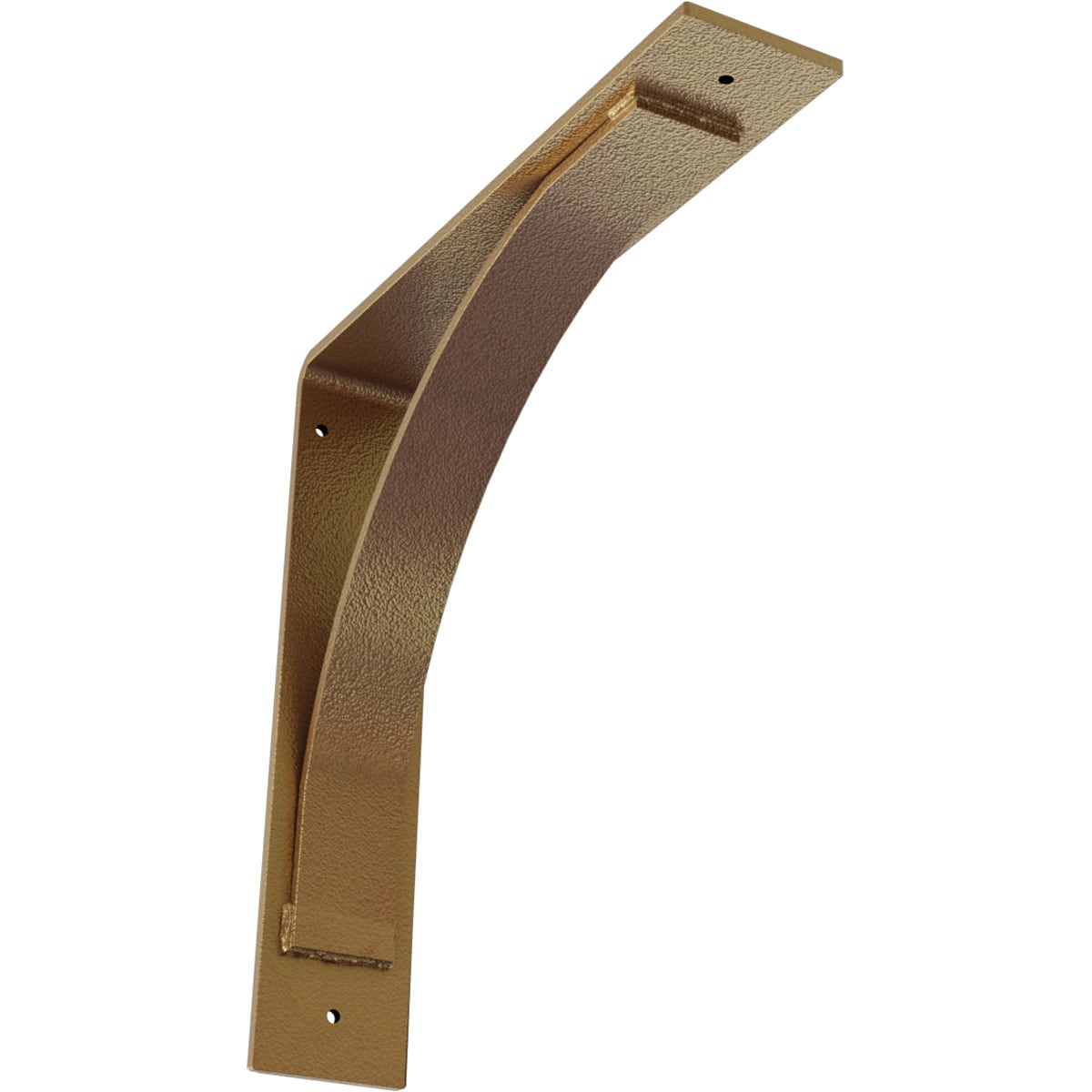 Ekena Millwork BKTM03X14X14MOHGO Morris Morris 14-in x 3-in x 14-in Gold Steel Mounting bracket