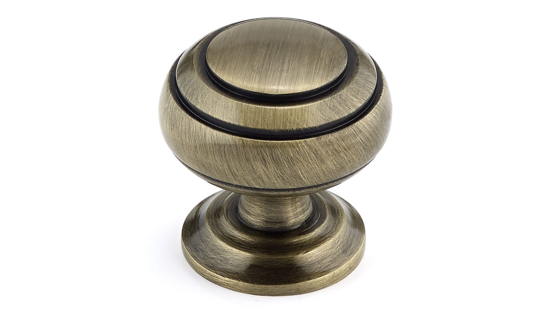 Richelieu BP20304AE Sorel 1-1/4-in Antique English Round Traditional Cabinet Knob