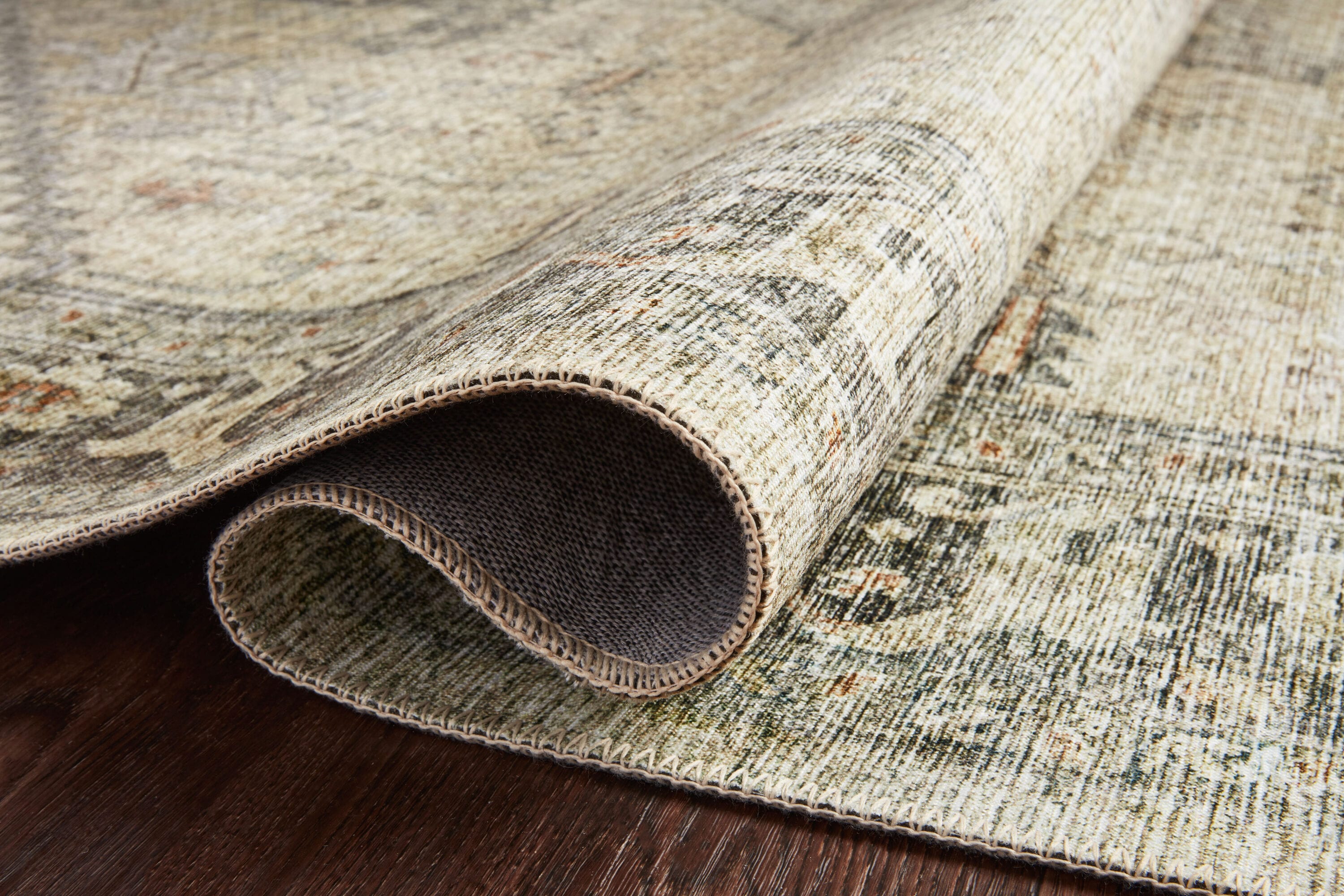 Gray Oriental Synthetic Runner Rug 2'-6" x 7'-6"