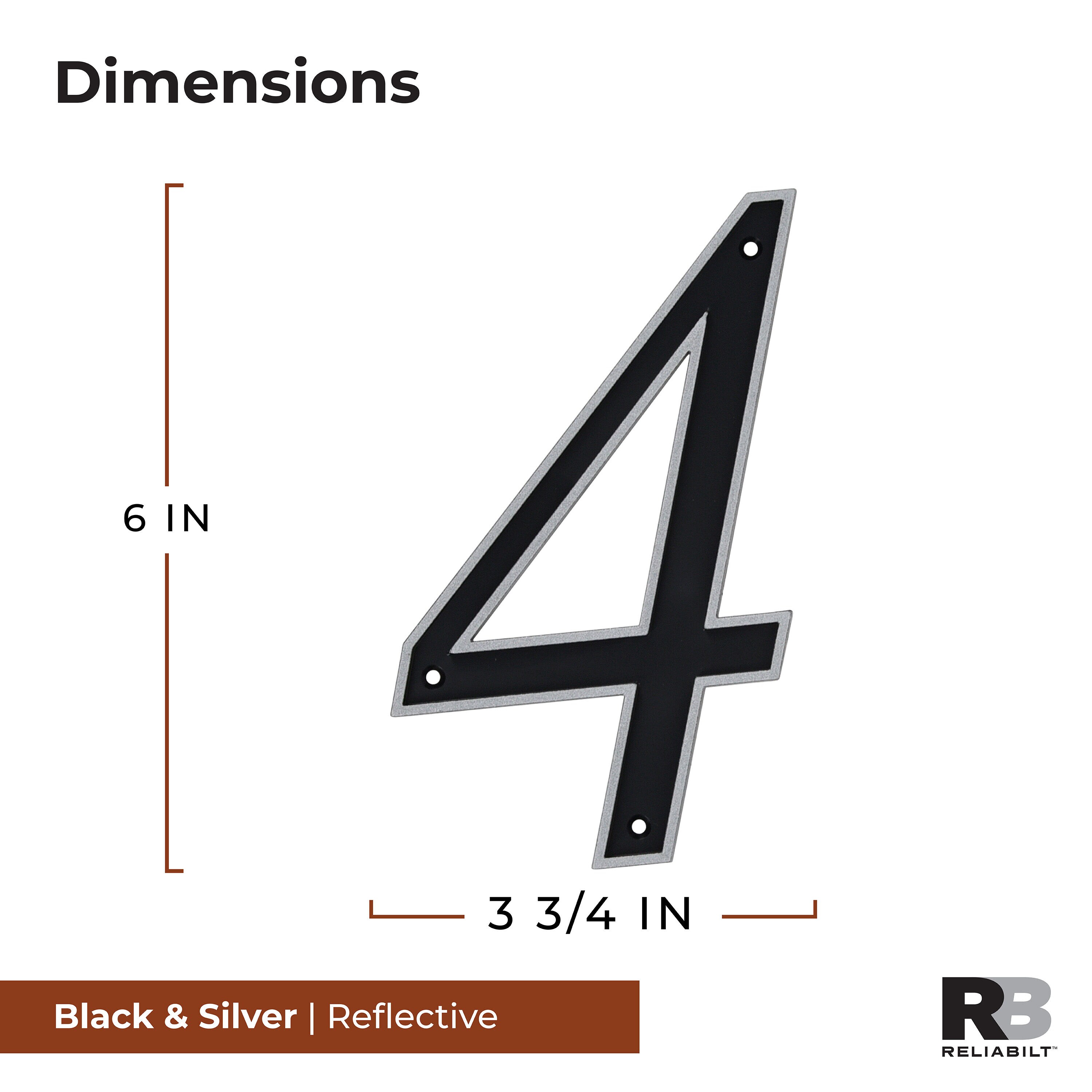 RELIABILT 847574 Signs-Letters-Numbers - View #2