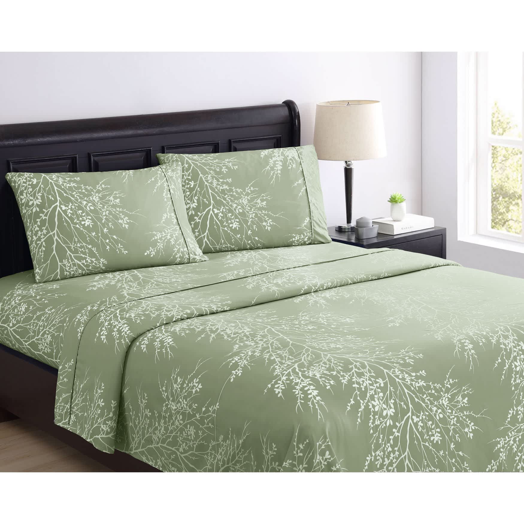 BrylaneHome 196696532434 4-PC Foliage Sheet Set