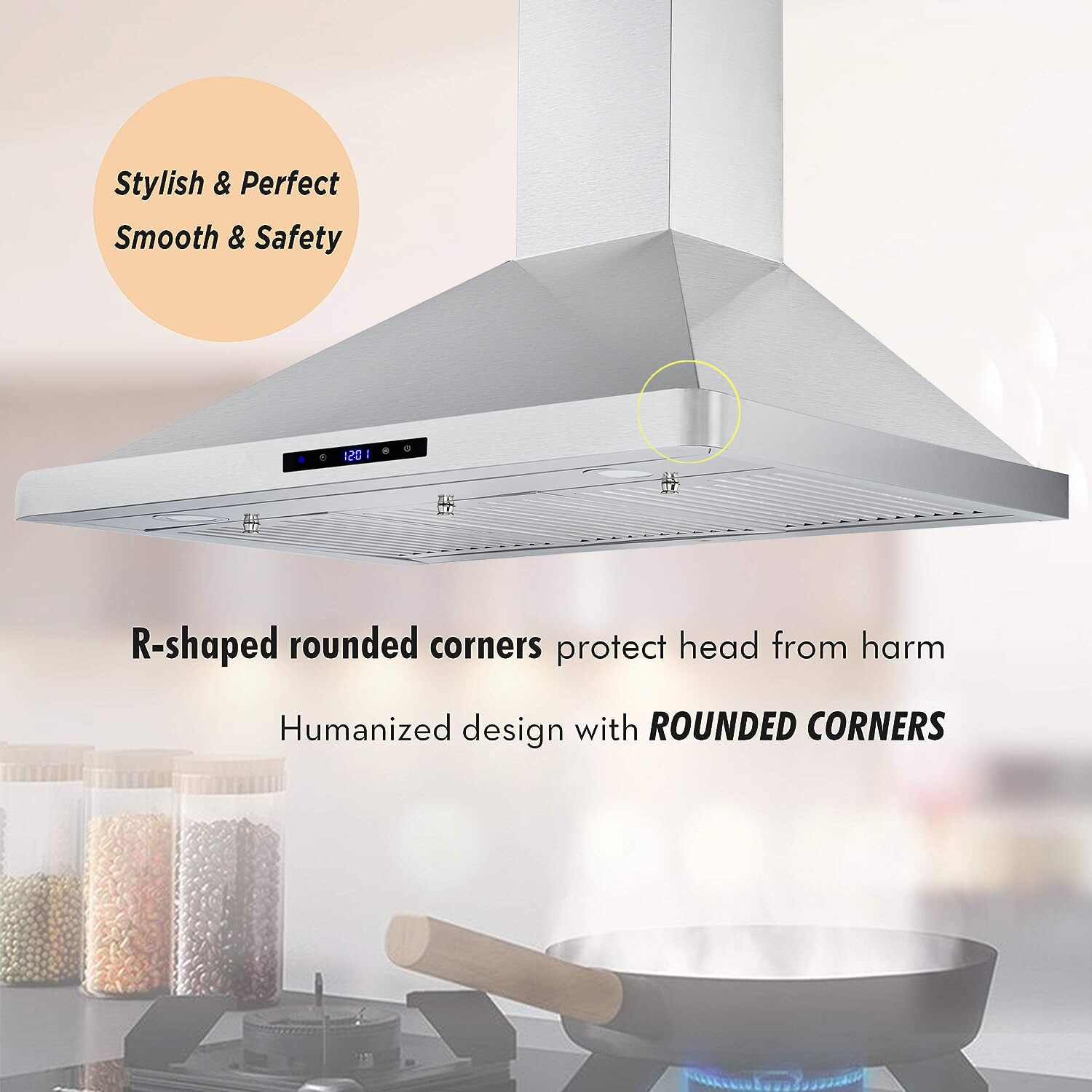 Damerin IU-RD23 Wall-Mounted-Range-Hoods - View #4