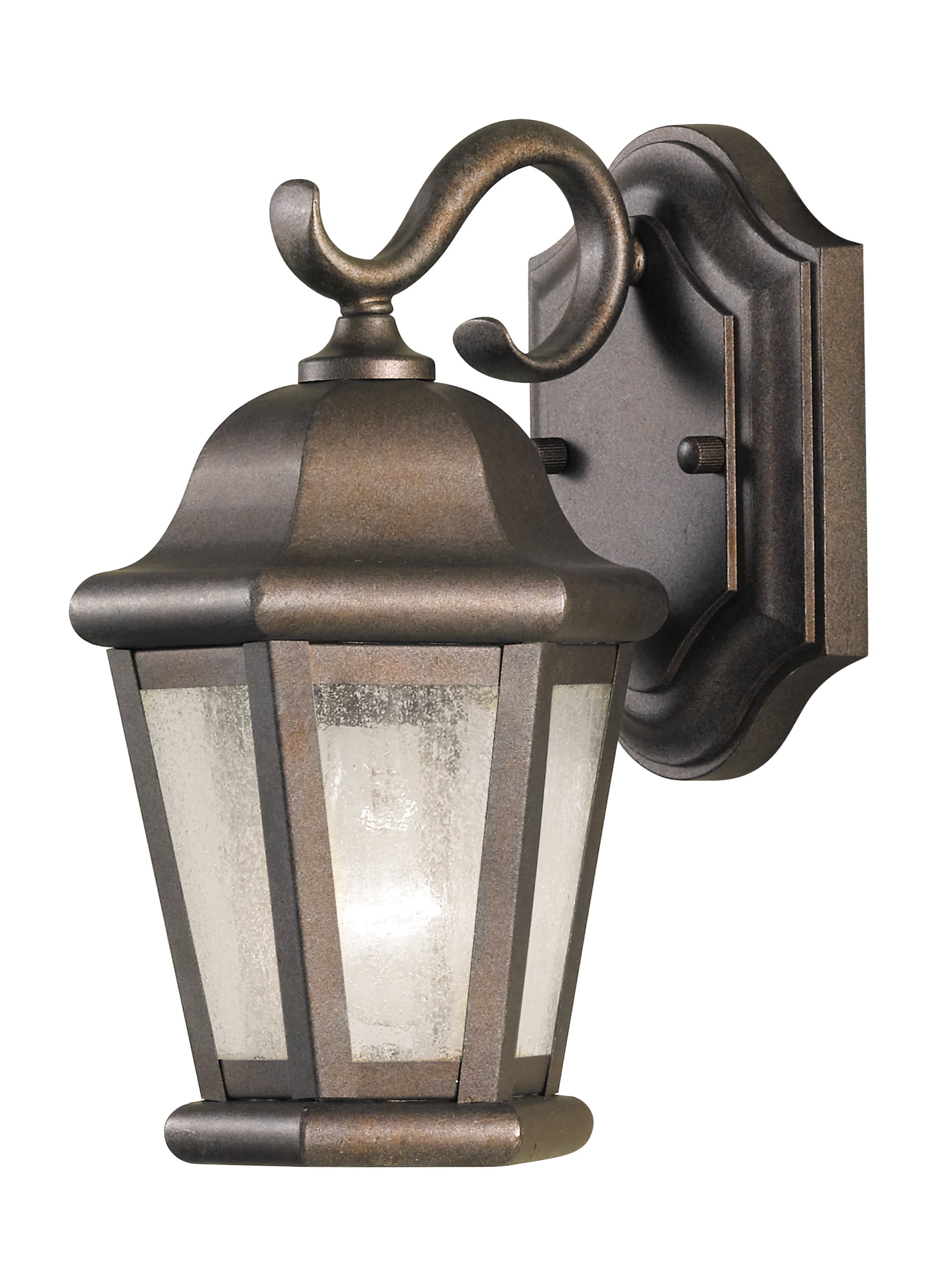 Generation Lighting OL5900CB Martinsville 1 -Light 10.7500-in H Distressed Bronze Hardwired Outdoor Wall Light