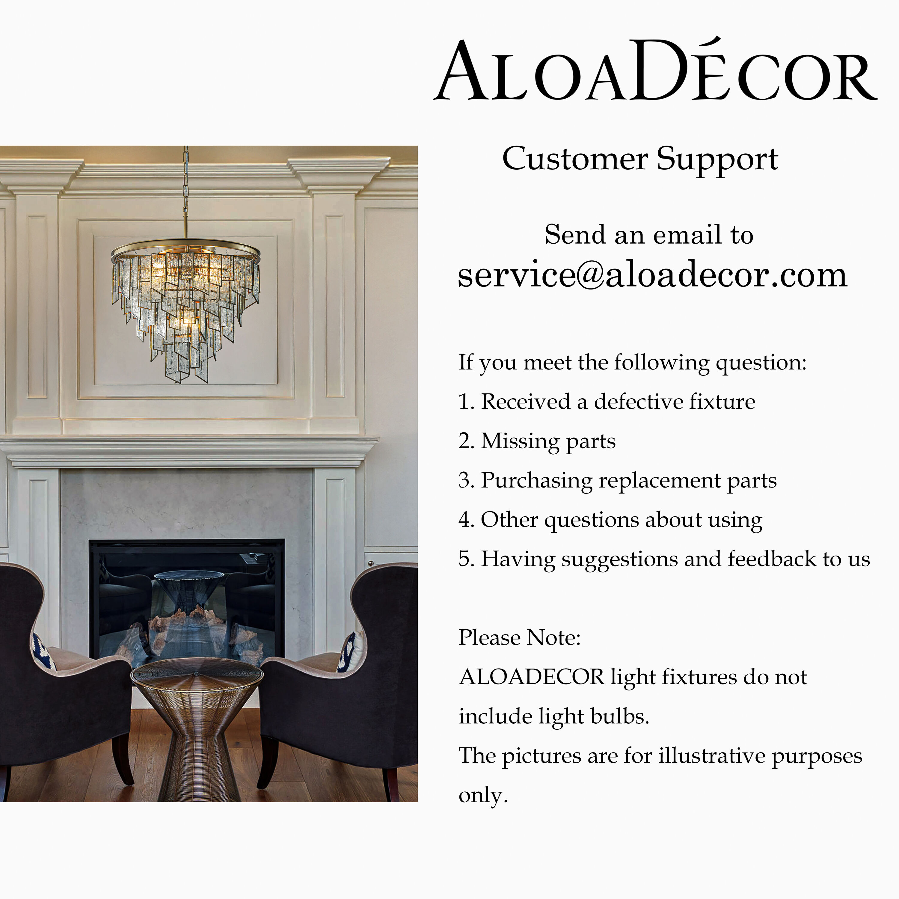 AloaDecor Lighting L7089D45MAB09A b090015 - View #8