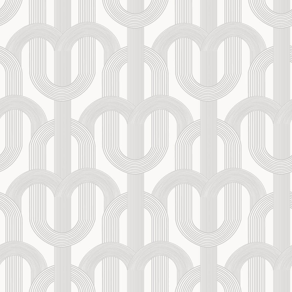 Tempaper LA15096 28-Sq. Feet Grey Vinyl Abstract Self-adhesive Peel and Stick Wallpaper