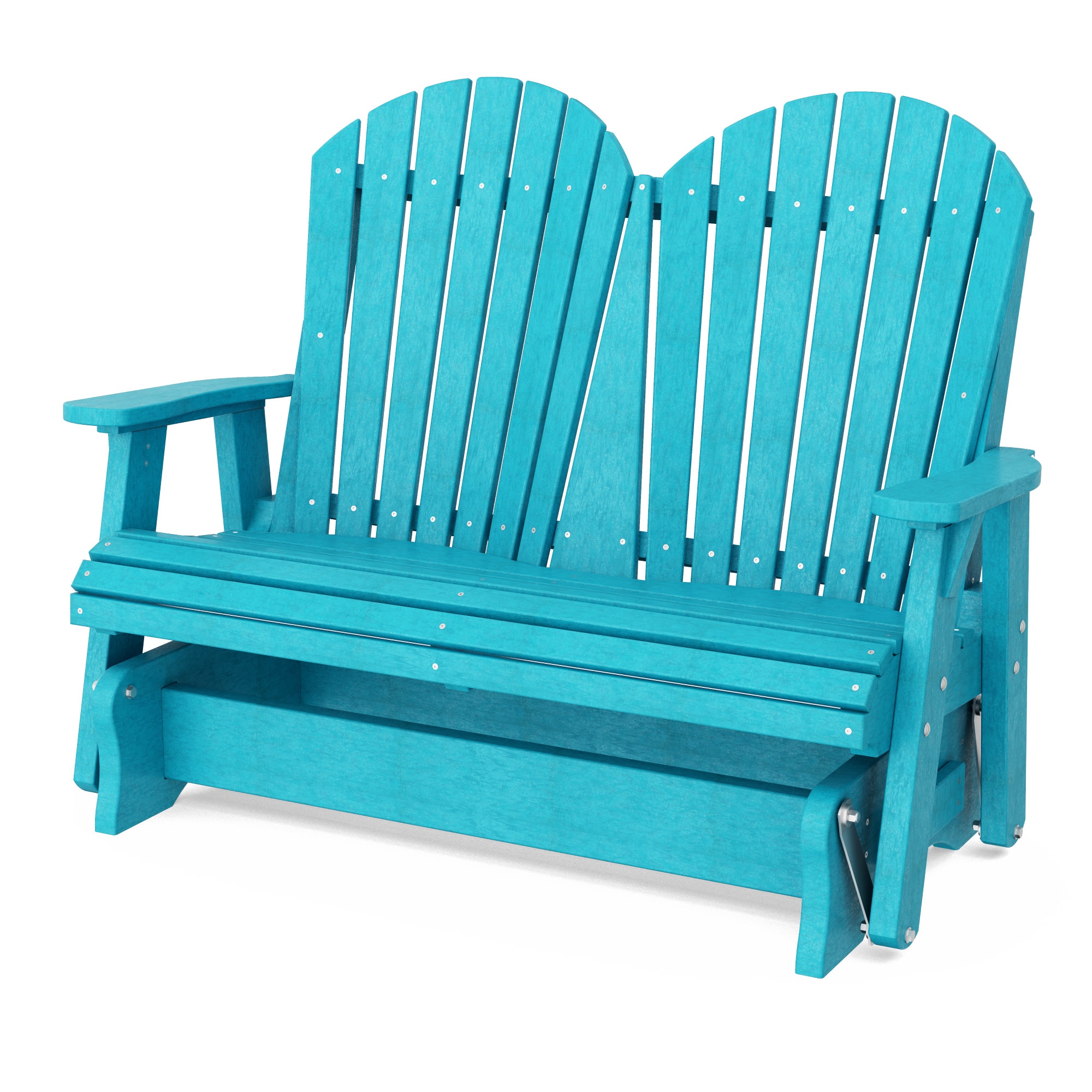 Wildridge LCC-104-AB Heritage 2 -person Aruba Blue HDPE Outdoor Glider
