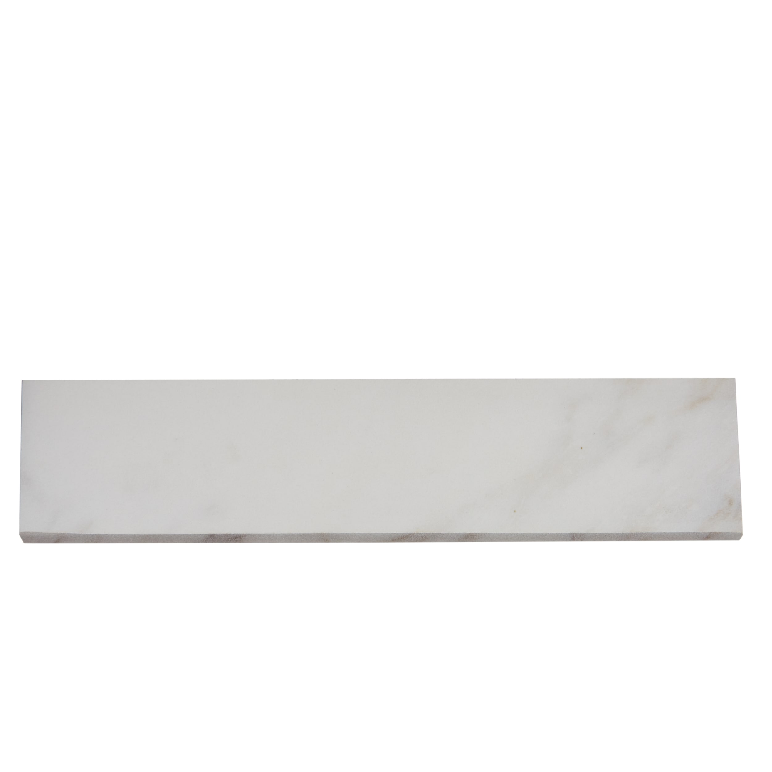 Arabescato Gold 3-in x 12-in Porcelain Bullnose Tile (0.22-sq. ft/ Piece) Marble | - allen + roth 1100739