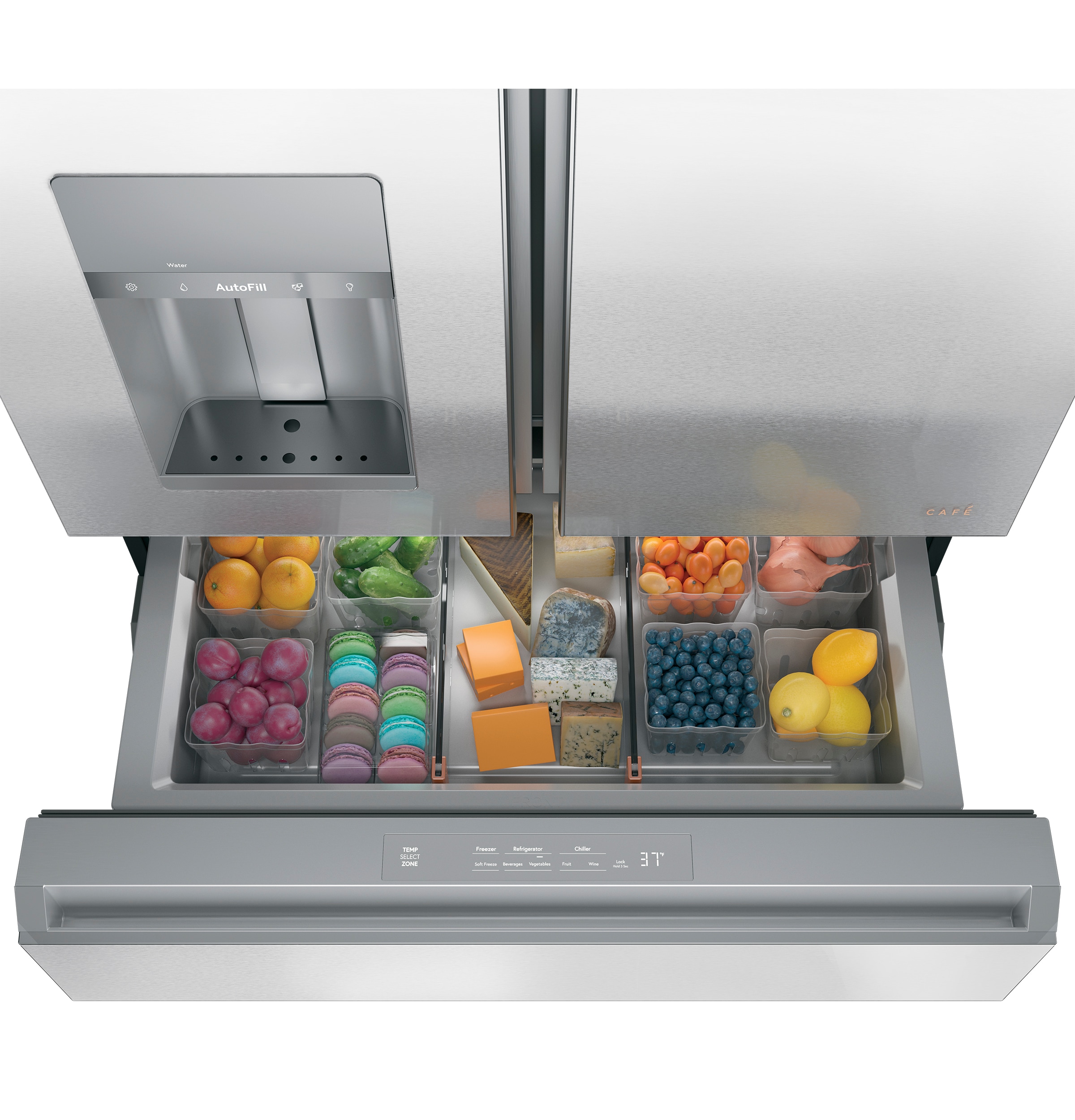 Cafe CVE28DM5NS5 French-Door-Refrigerators - View #15