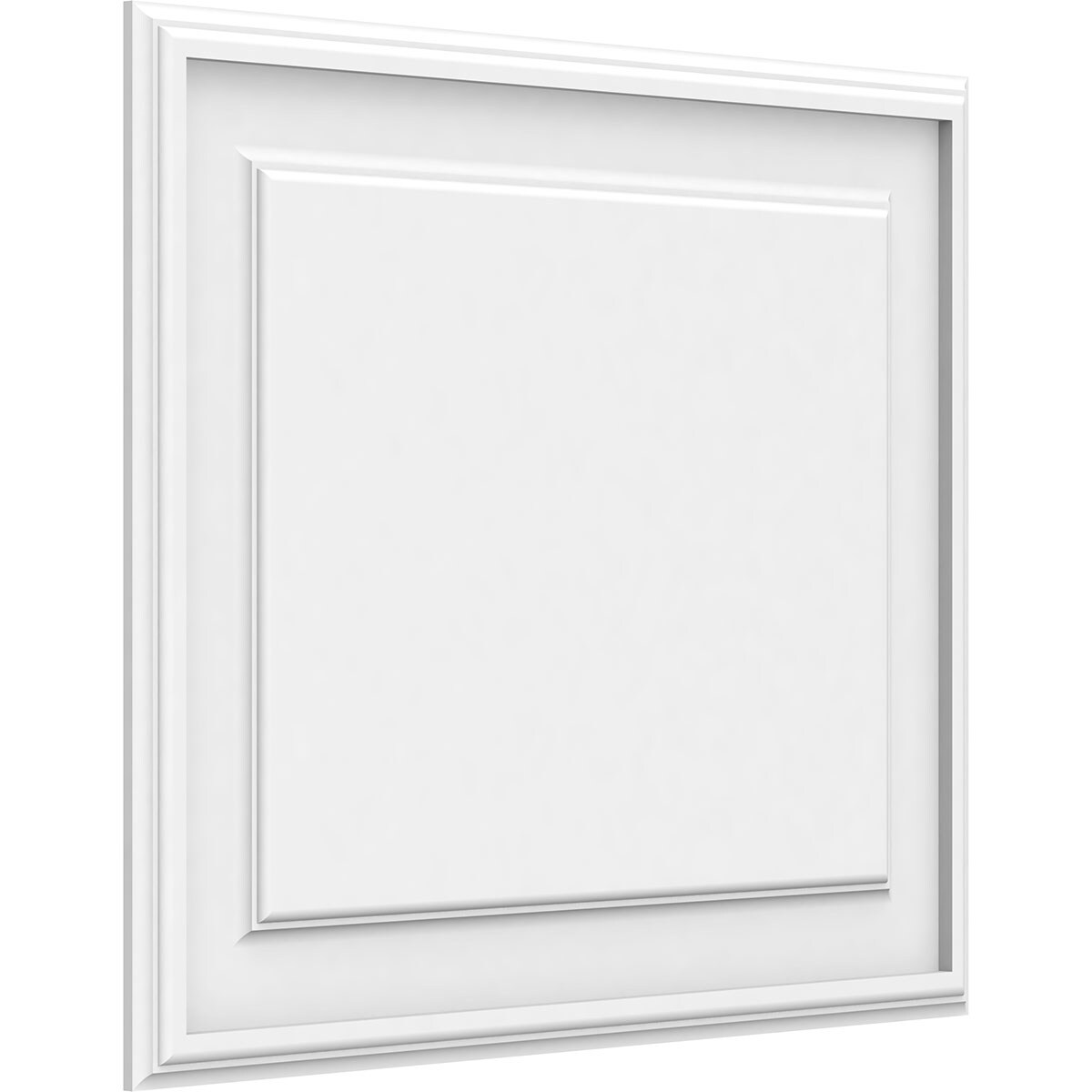 Ekena Millwork WALP24X20X062LEG 24-in x 20-in Smooth Paintable/Stainable White PVC Fretwork Wall Panel (