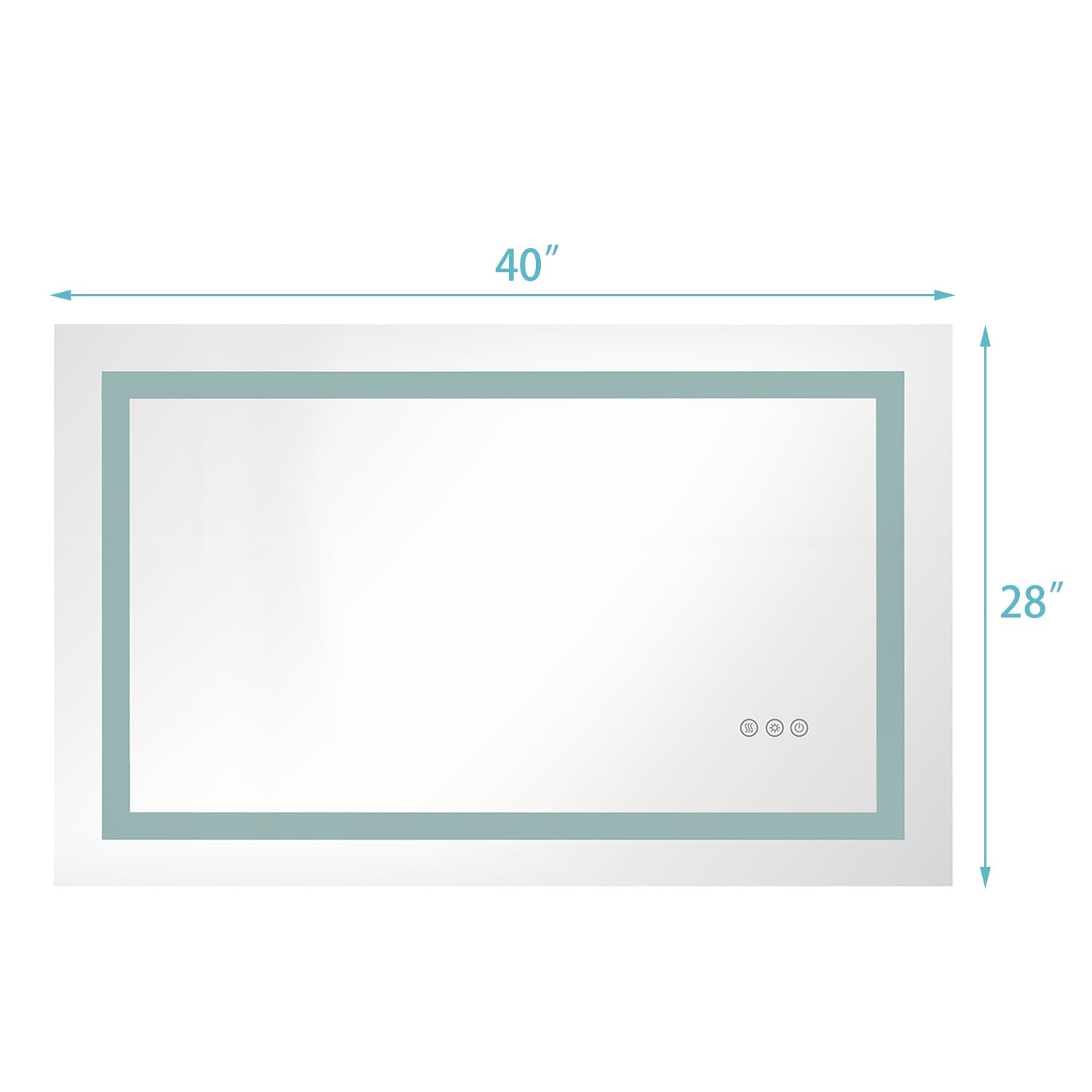 WELLFOR WA-4028-WD Framed-Bath-Mirrors - View #5
