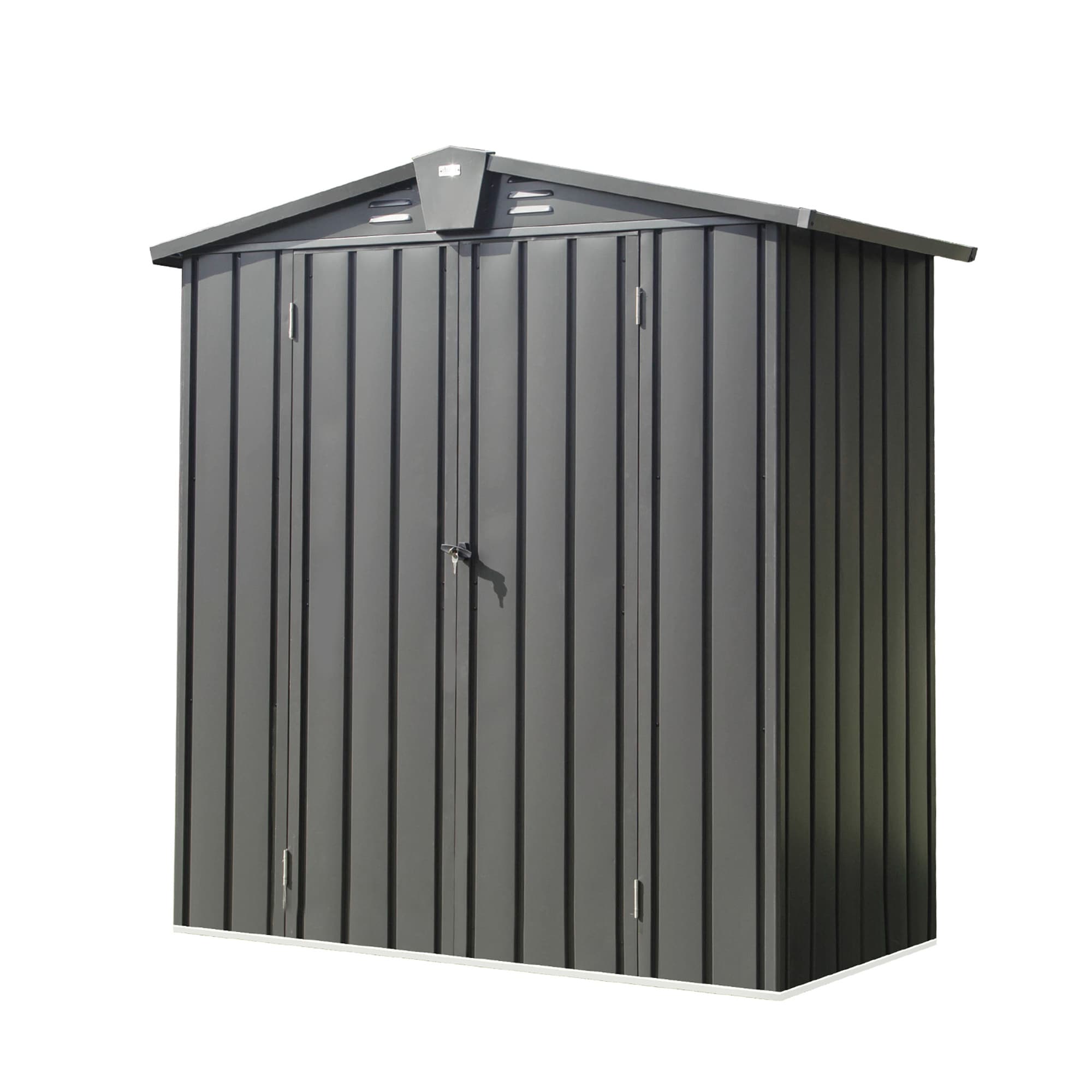 Iseryn OS299S00 3.01-ft x 5.77-ft Shed Galvanized steel Metal Storage Shed