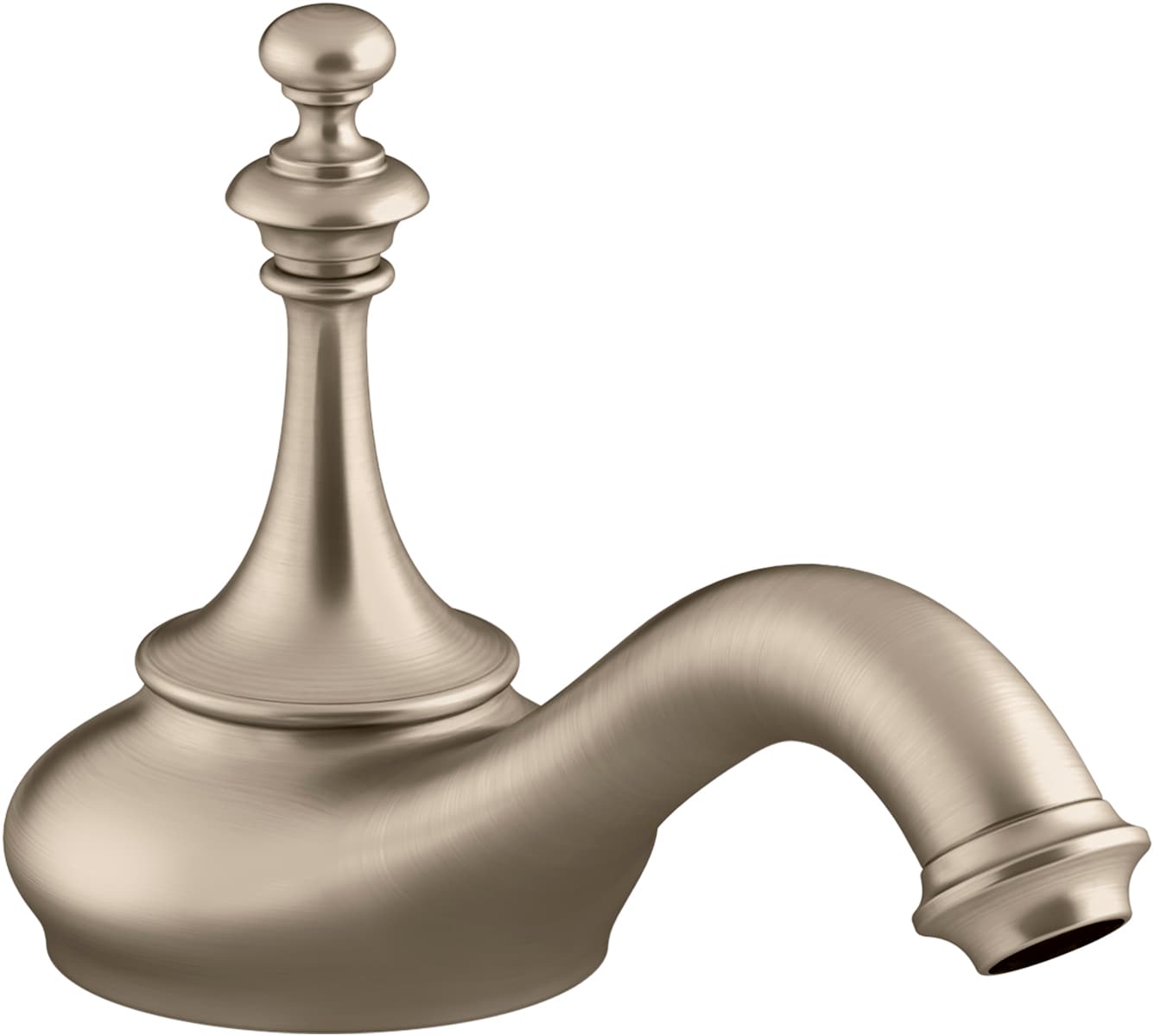 Kohler Artifacts Vibrant Brushed Bronze 2 Handle Widespread Watersense Mid Arc Bathroom Sink 6805