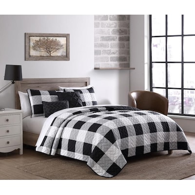 King Quilt Set In The Bedding Sets, Black And White Bedding Set Full Size