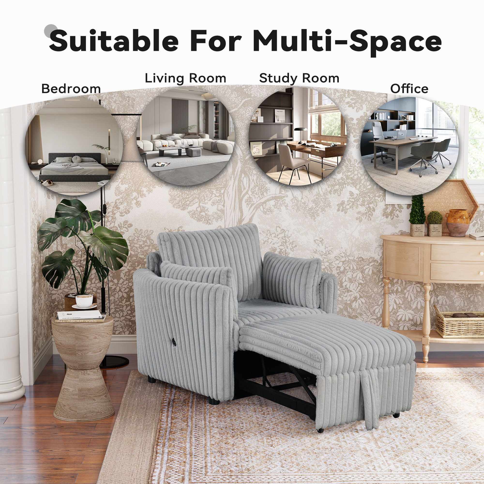 Boyel Living BL-SL64002GYCH Sofas-Loveseats - View #4