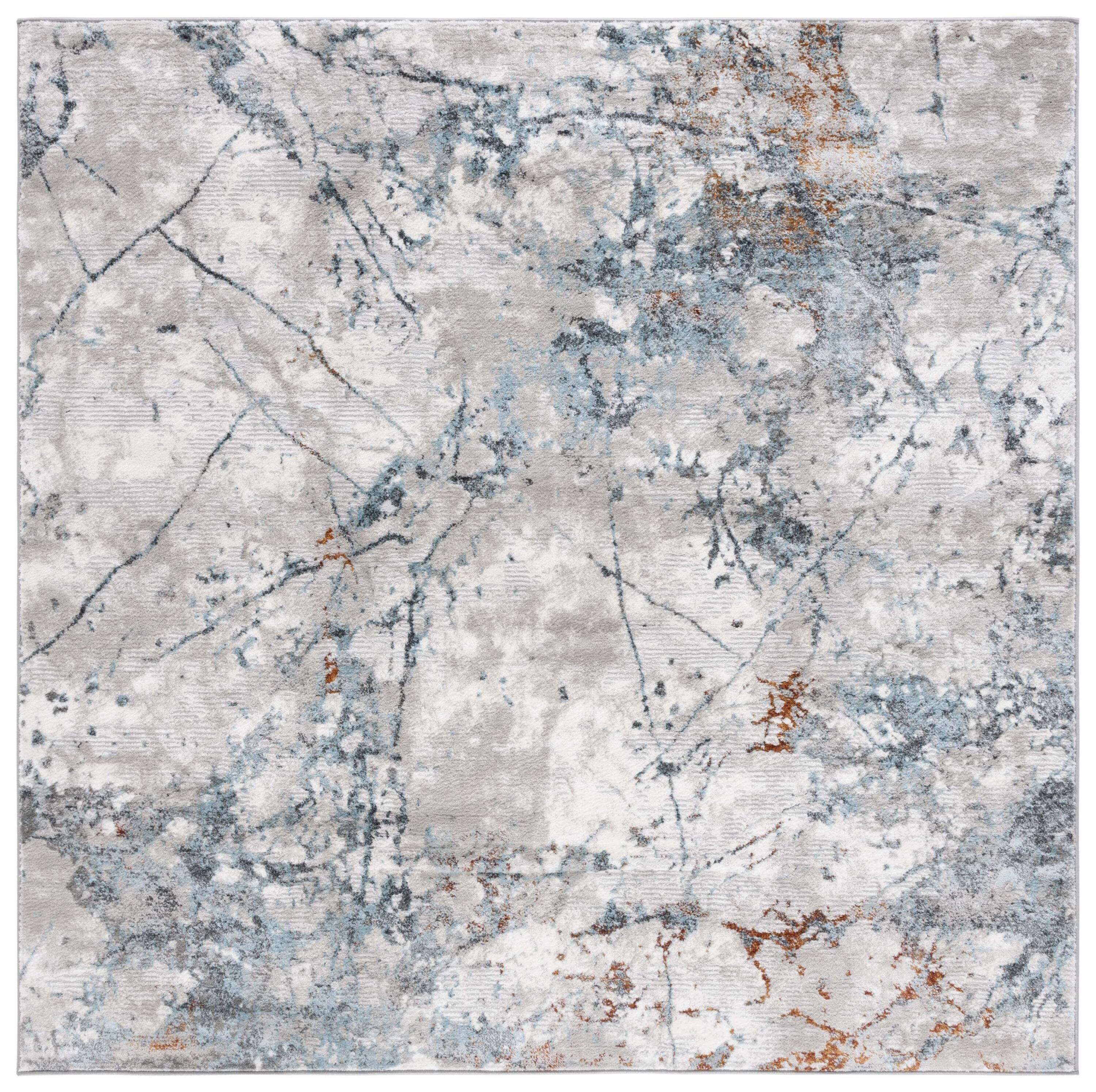 Meadow 577F Grey/Blue 7 X 7 Area Rug