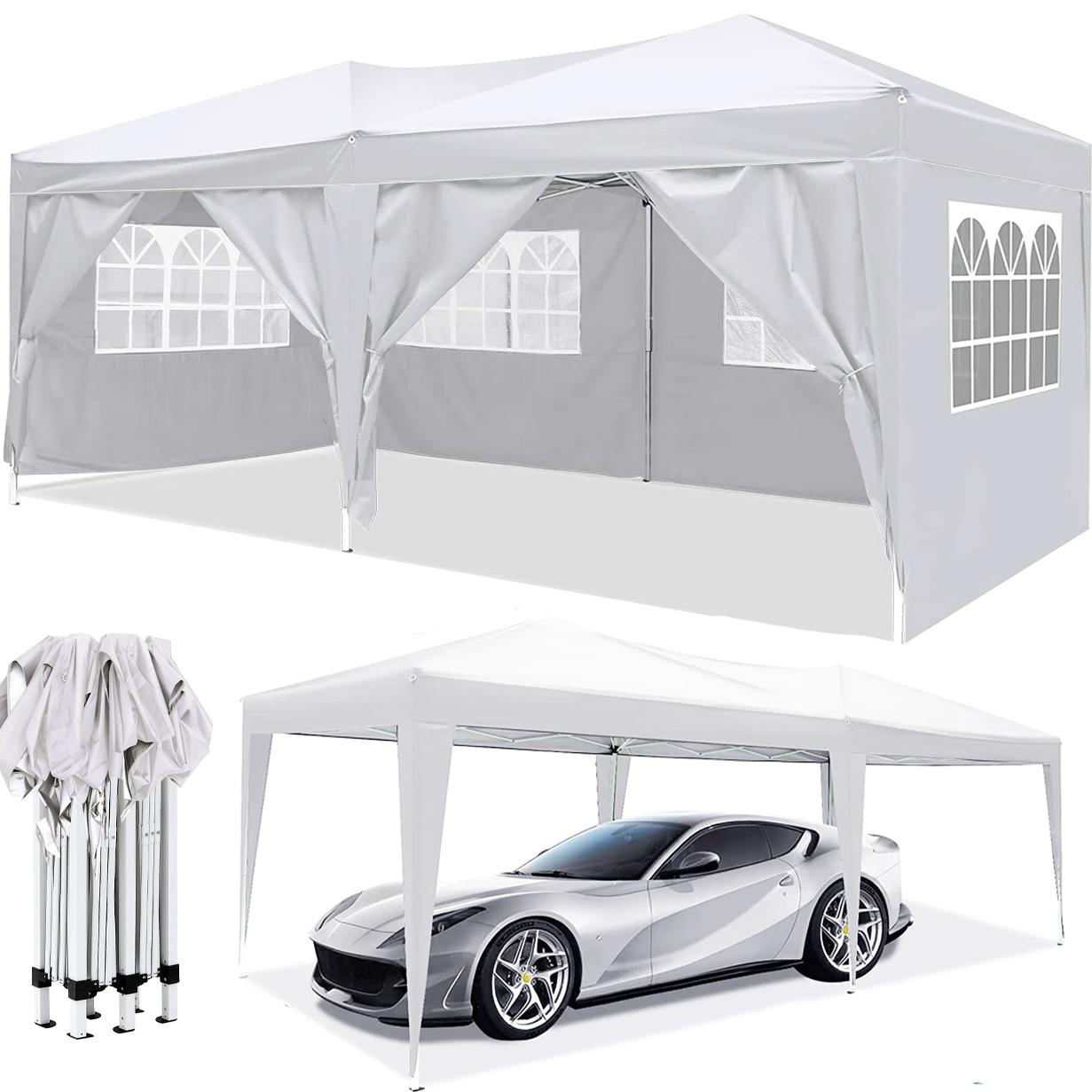 Bayfeve BF-6017WCT 20-Feet x 10-Feet Rectangle White Pop-up canopy
