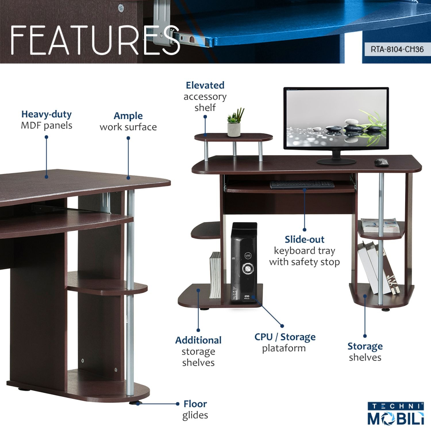 JASMODER RTA-8104-CH36 desks - View #3