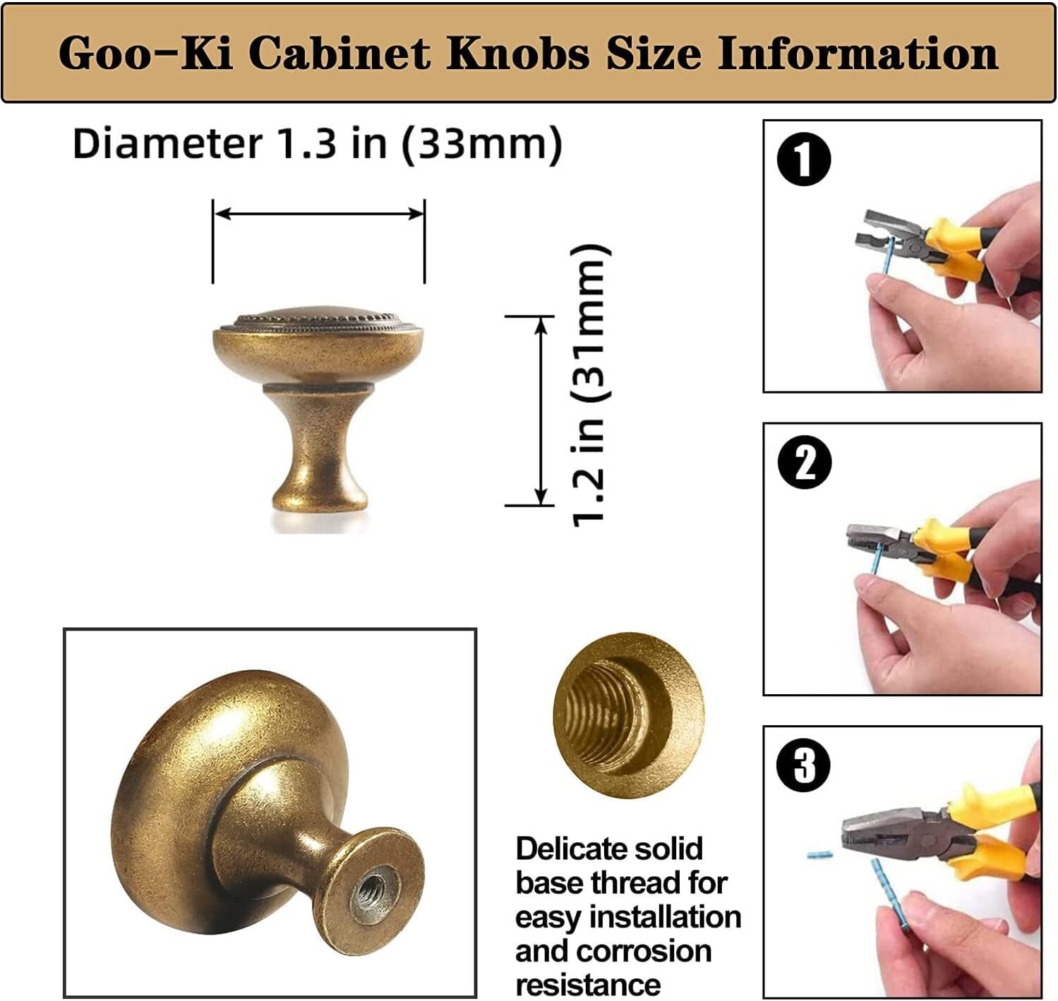 Miaokesen 066GT-DK Cabinet-Knobs - View #2