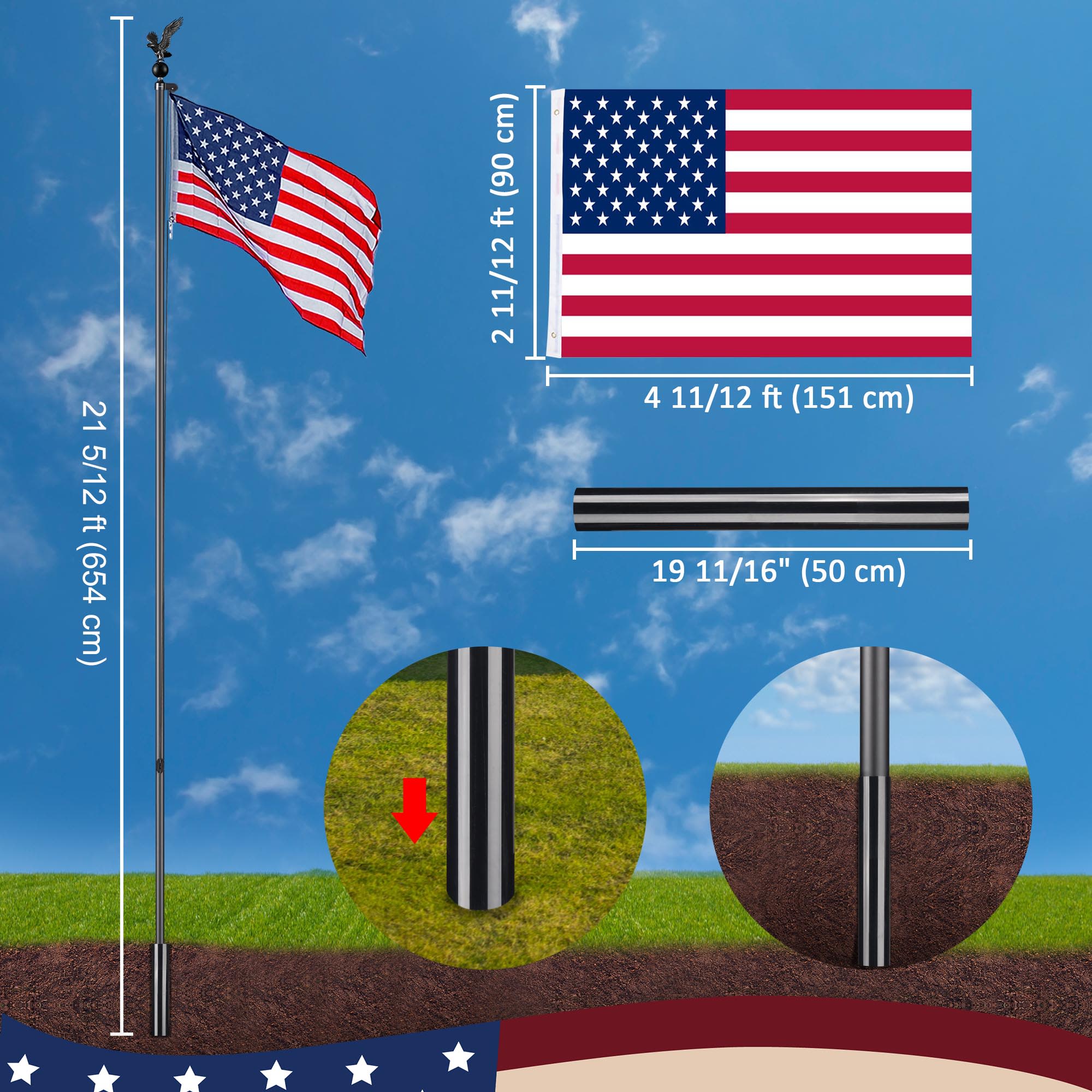 Yescom 22FLP004-20S-P-06-LO Flag-Poles - View #8