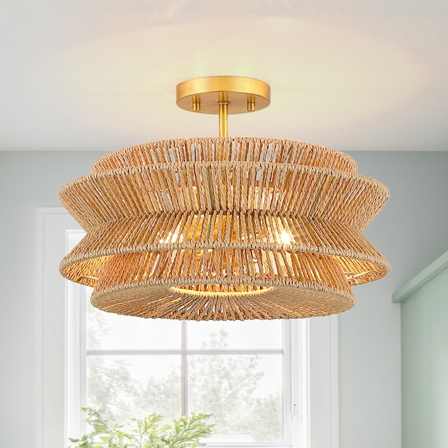 Cambria 2 Light 16 In Antique Gold Led
