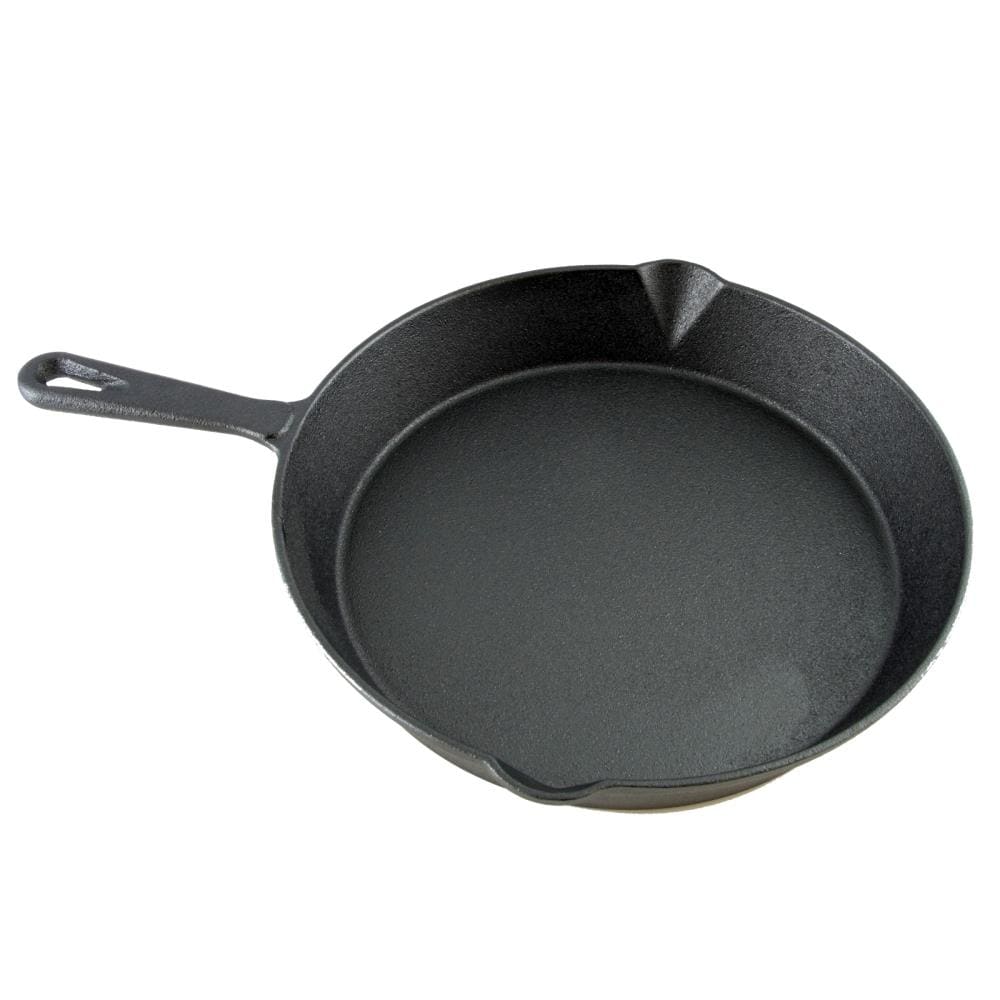 COMMERCIAL CHEF 10.5 Inch Preseasoned Cast Iron Round Griddle Pan