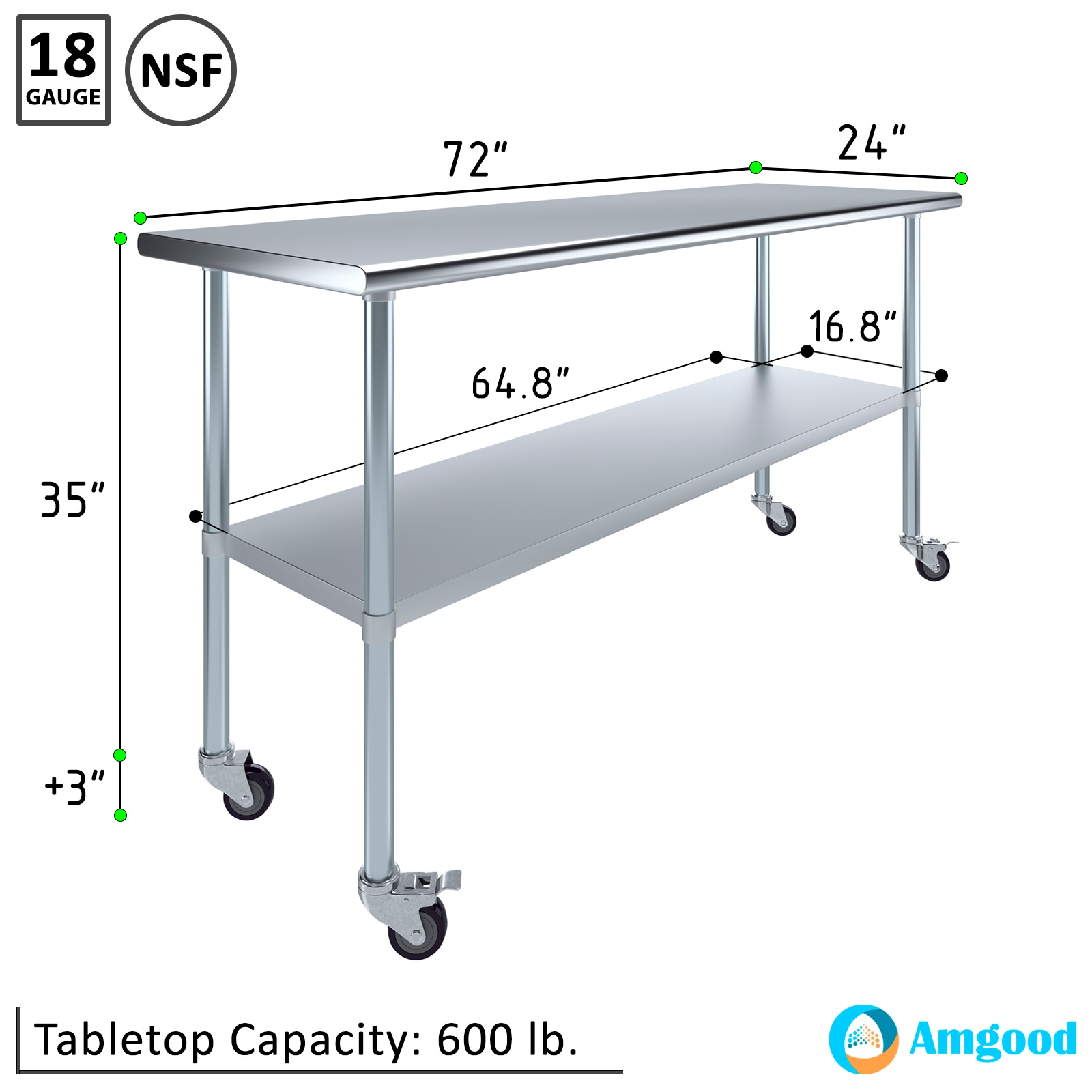 Amgood LWT-2472-WHEELS m100710 - View #3