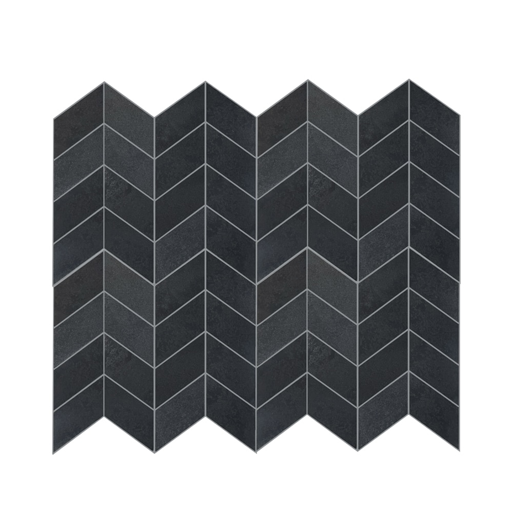 Basalt Charcoal 12-in x 12-in Honed Natural Stone Basalt Chevron Stone Look Floor and Wall Tile (0.79-sq. ft/ Piece) | - GBI Tile & Stone Inc. 3730151
