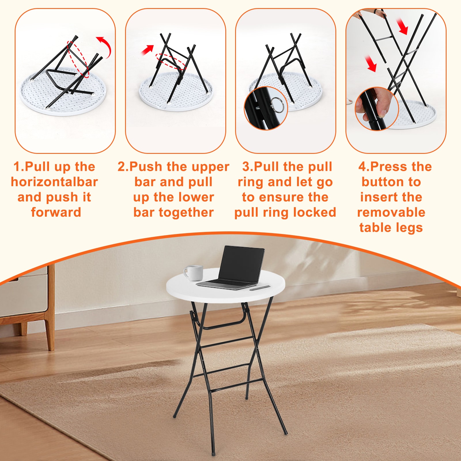  LOE-PLSTRUND-TABWHI1 Folding-Tables - View #4