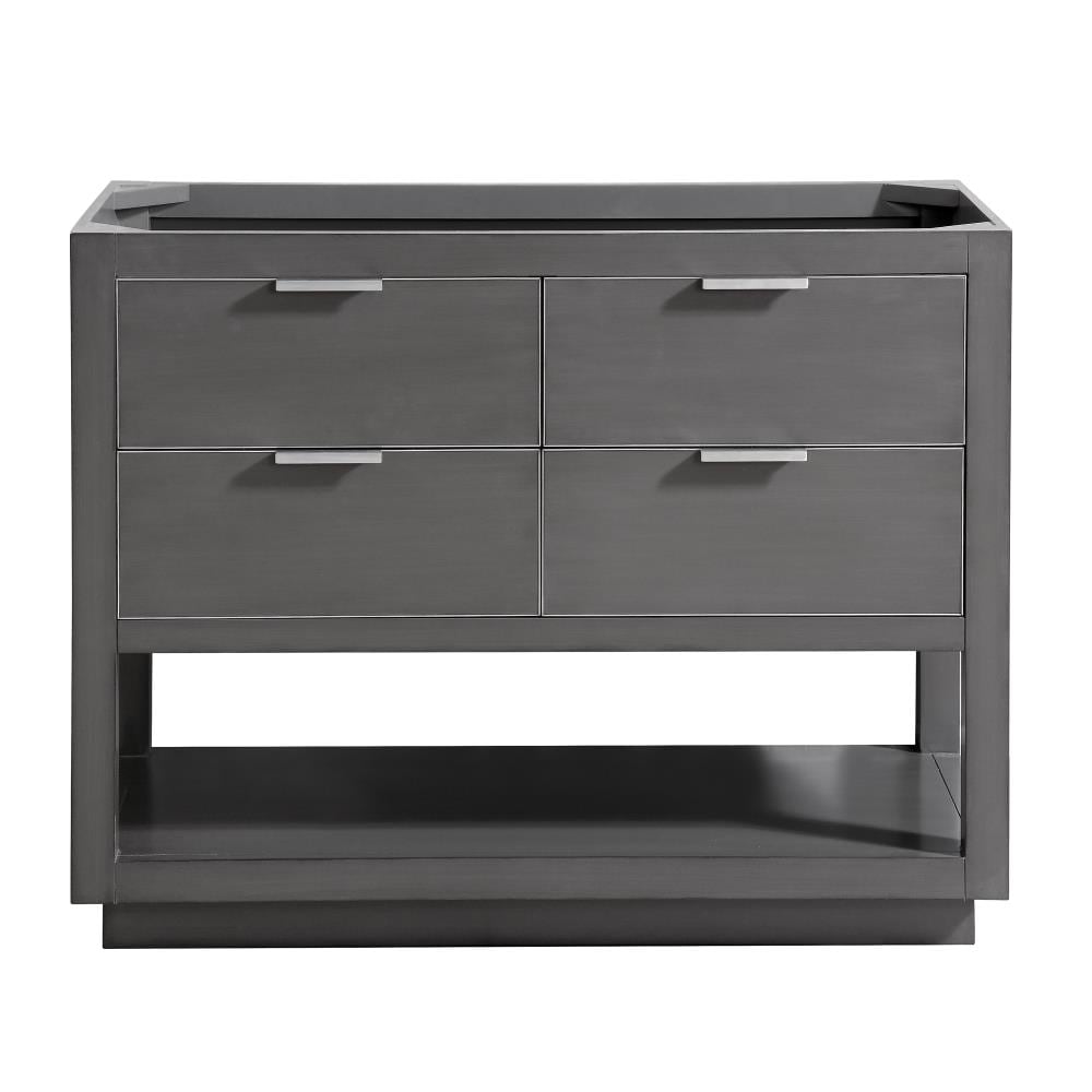 Avanity ALLIE-V42-TGS Allie 42-in Twilight Gray Bathroom Vanity Base Cabinet without Top