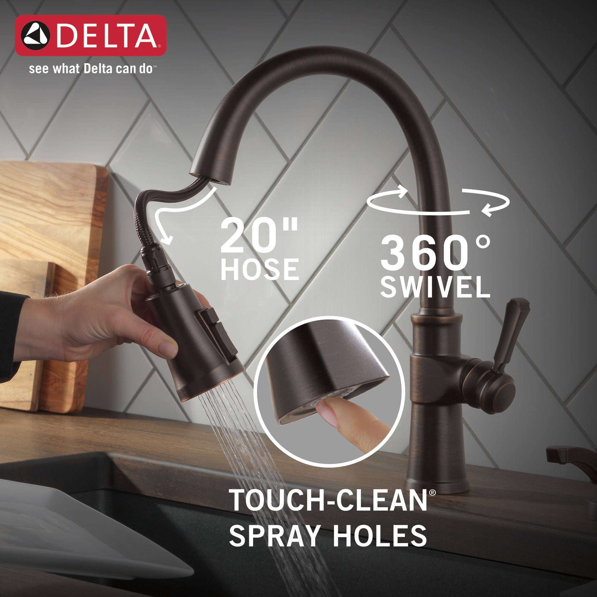 Delta 19964Z-RBSD-DST Kitchen-Faucets - View #5