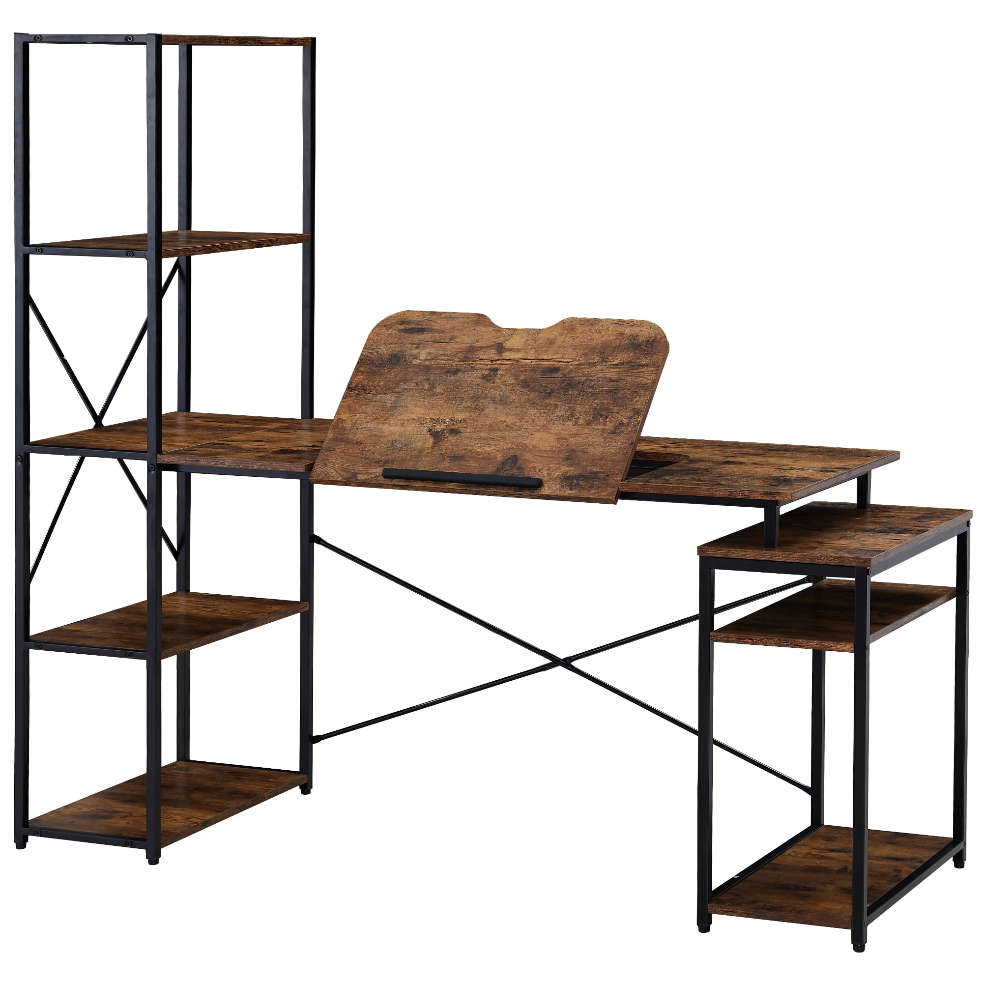 CASAINC SSWF194444AAD Home office computer desk 23.6-in Brown Modern/Contemporary Computer Desk