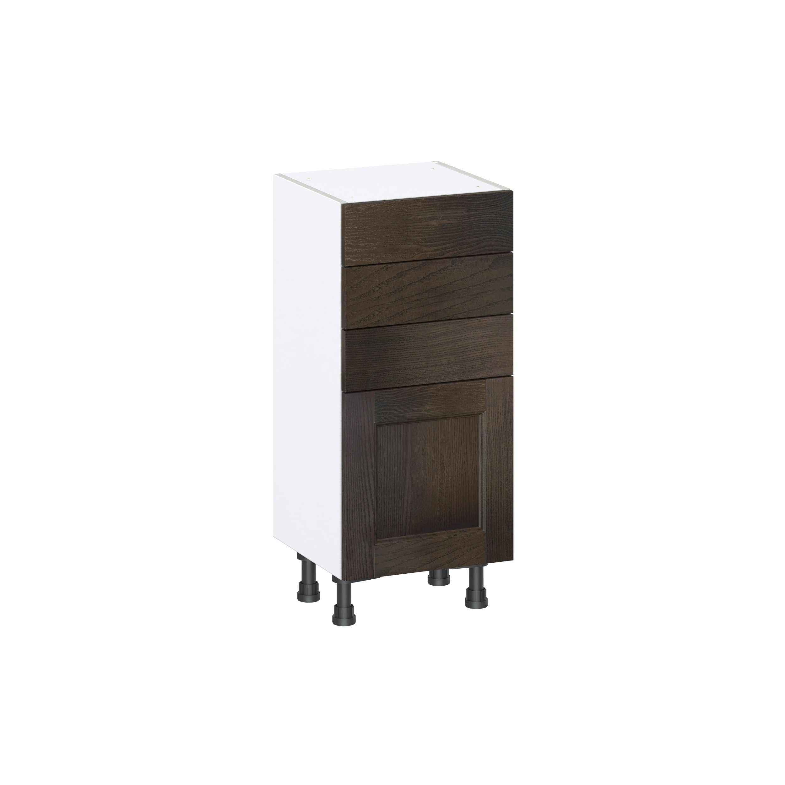 Hugo&Borg Montclaire 15-in W x 34.5-in H x 14-in D Wood Base Fully Assembled Cabinet (Recessed Panel Shaker Door Style)