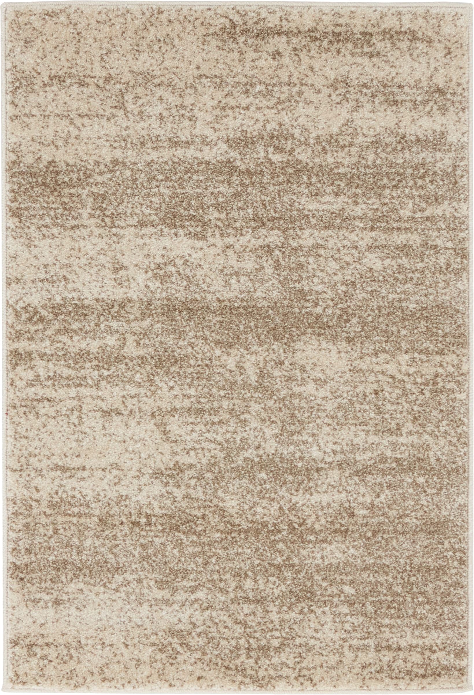 Unique Loom 3133777 Lucille Del Mar 2 x 3 (ft) Loomed Polypropylene Beige/Brown Rectangular Indoor Distressed/Overdyed Area rug