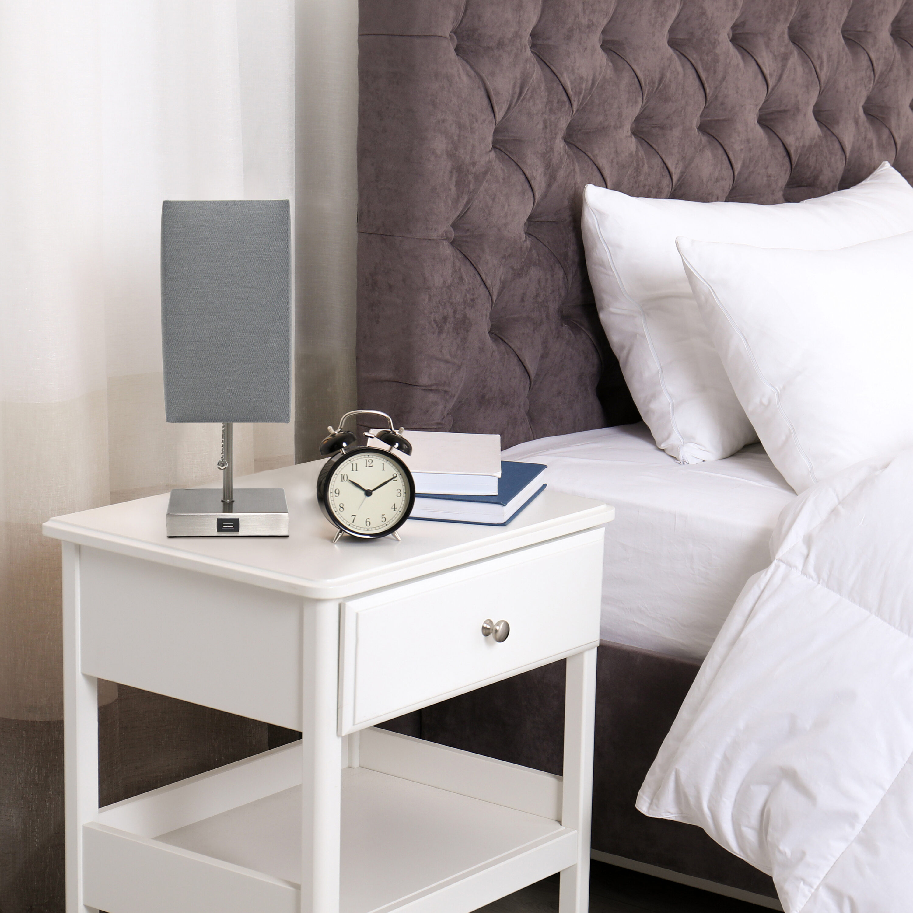 Simple Designs LT6001-GRY Table-Lamps - View #6